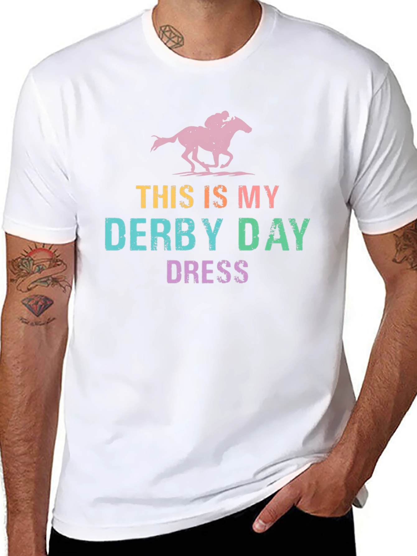Black Derby Day T-Shirt - This is My Derby Day Dress view 8