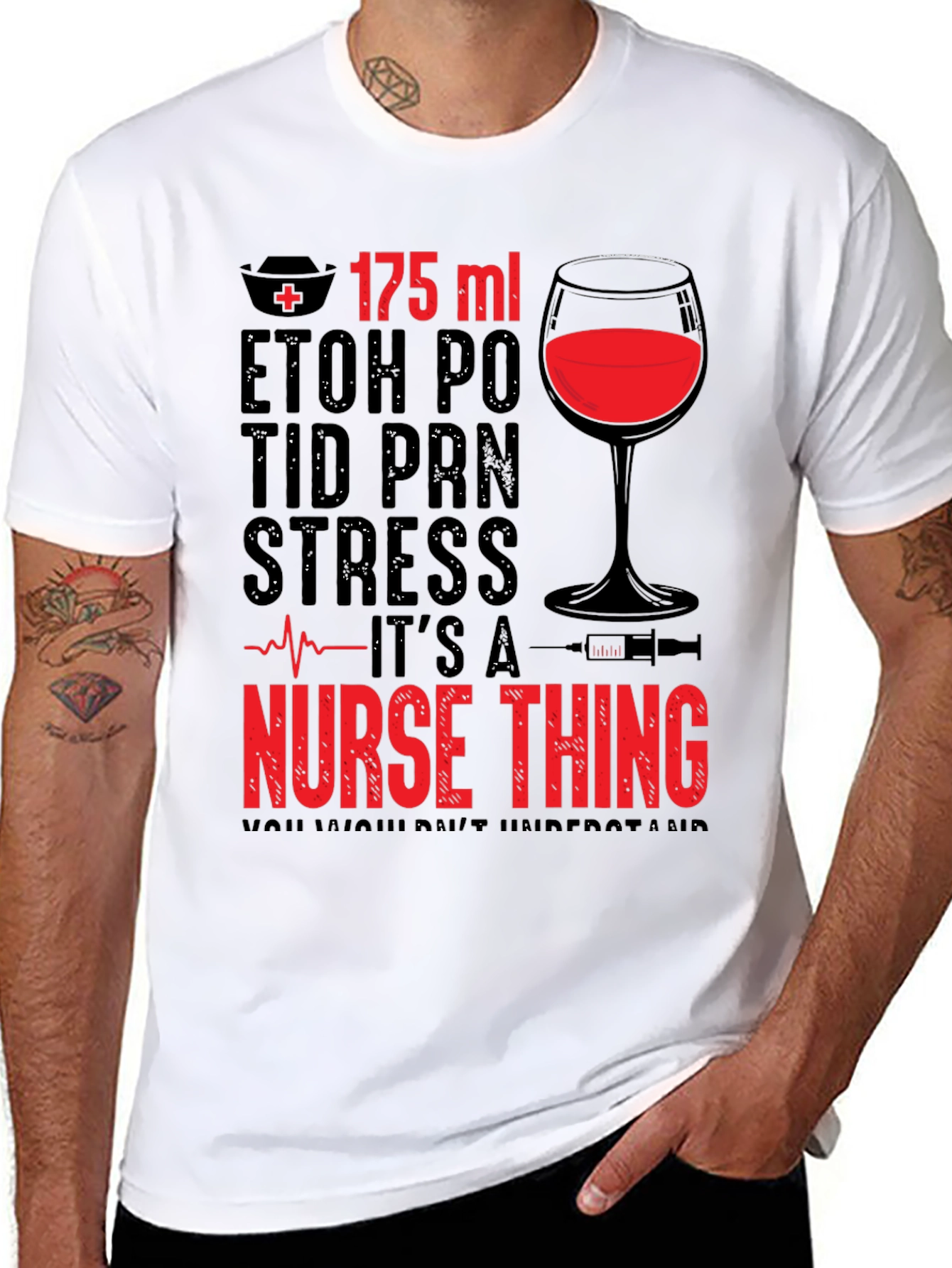 Black Nurse Thing Graphic Tee view 8