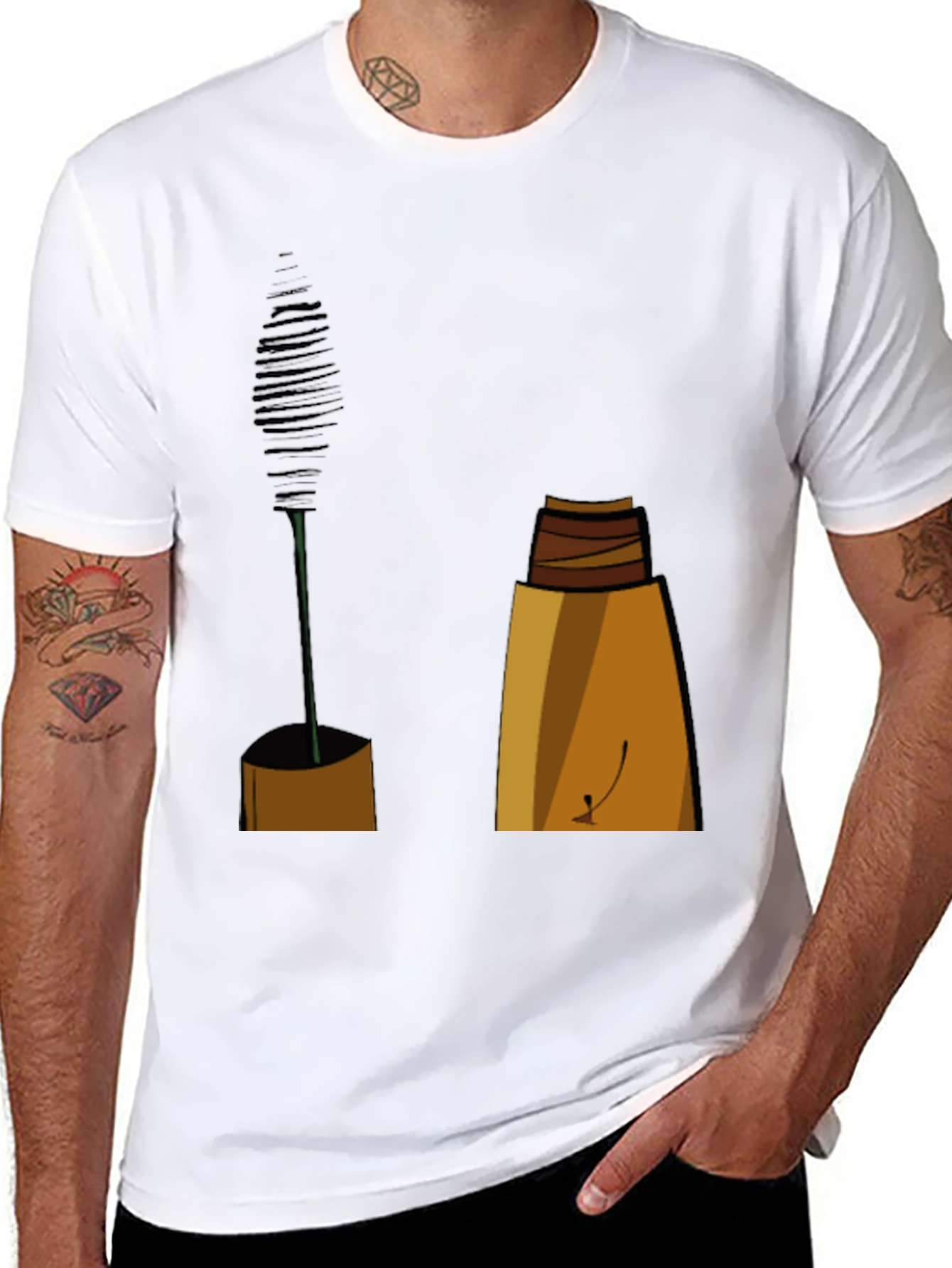 Black Mascara Graphic Tee - Beauty Lover Fashion view 8