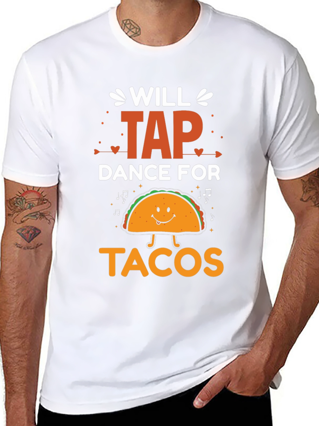Black Will Tap Dance For Tacos Graphic Tee view 8
