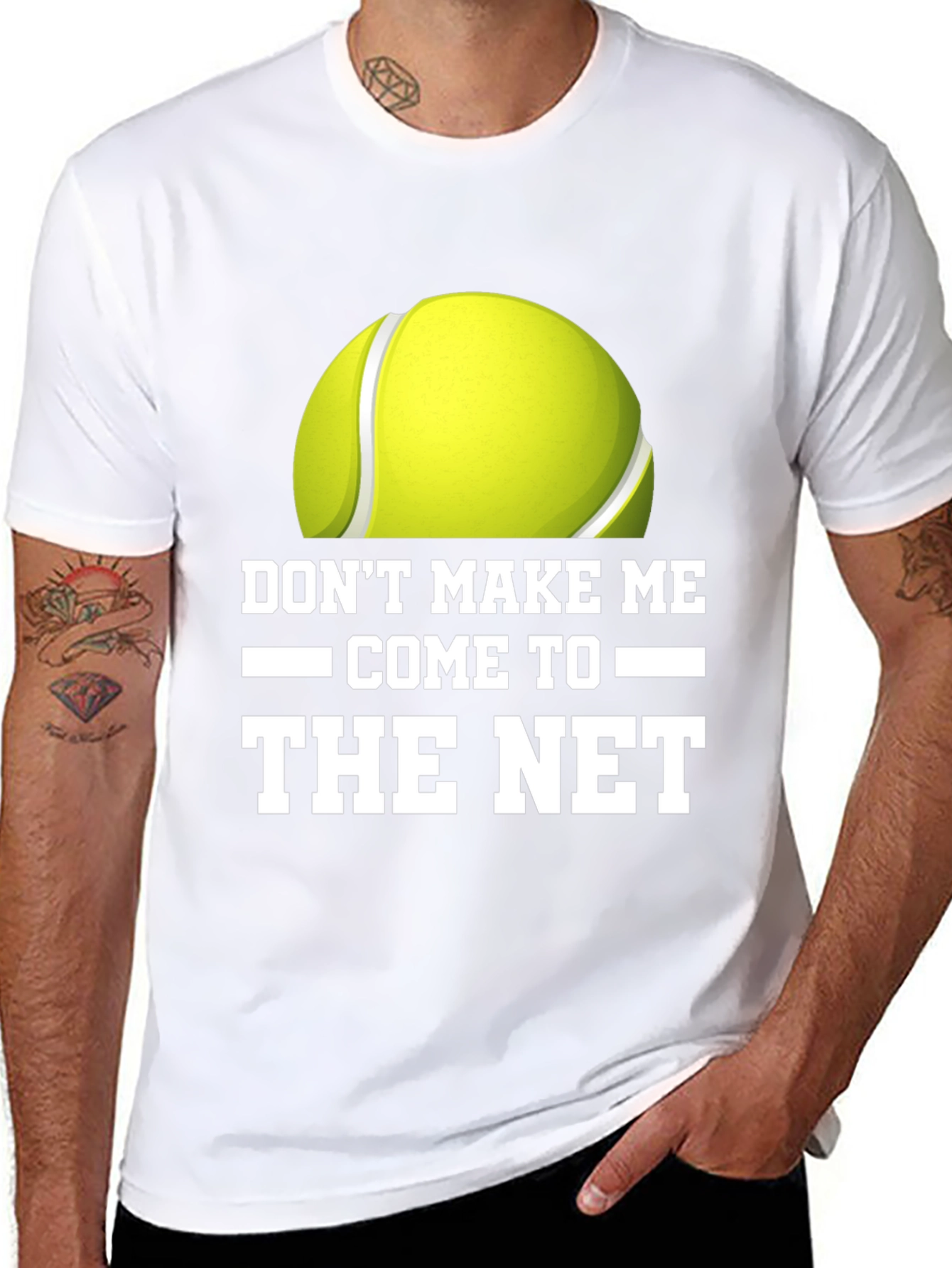 Black Don't Make Me Come to the Net T-Shirt view 8