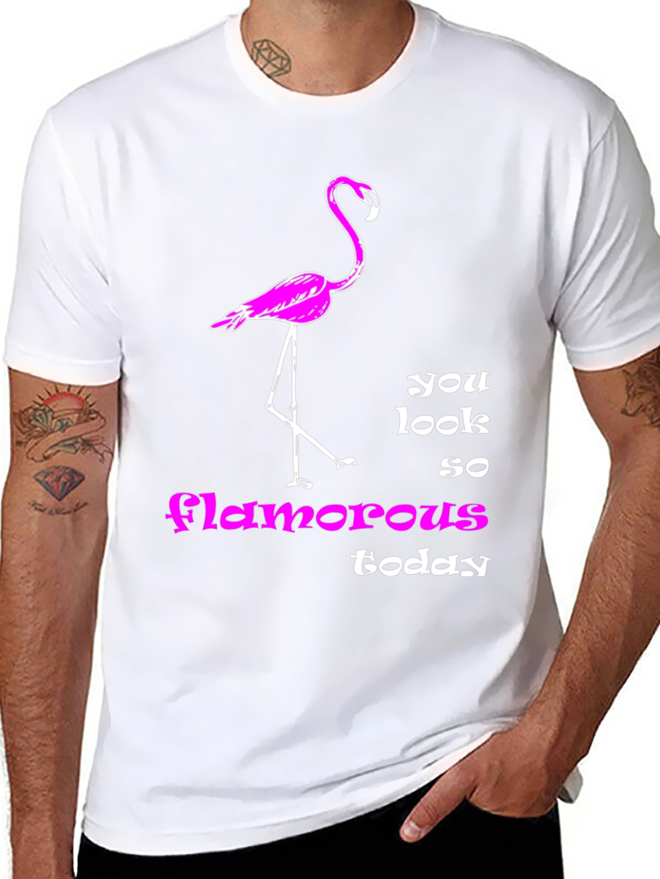 Black Flamingo T-Shirt: You Look So Glamorous Today view 8