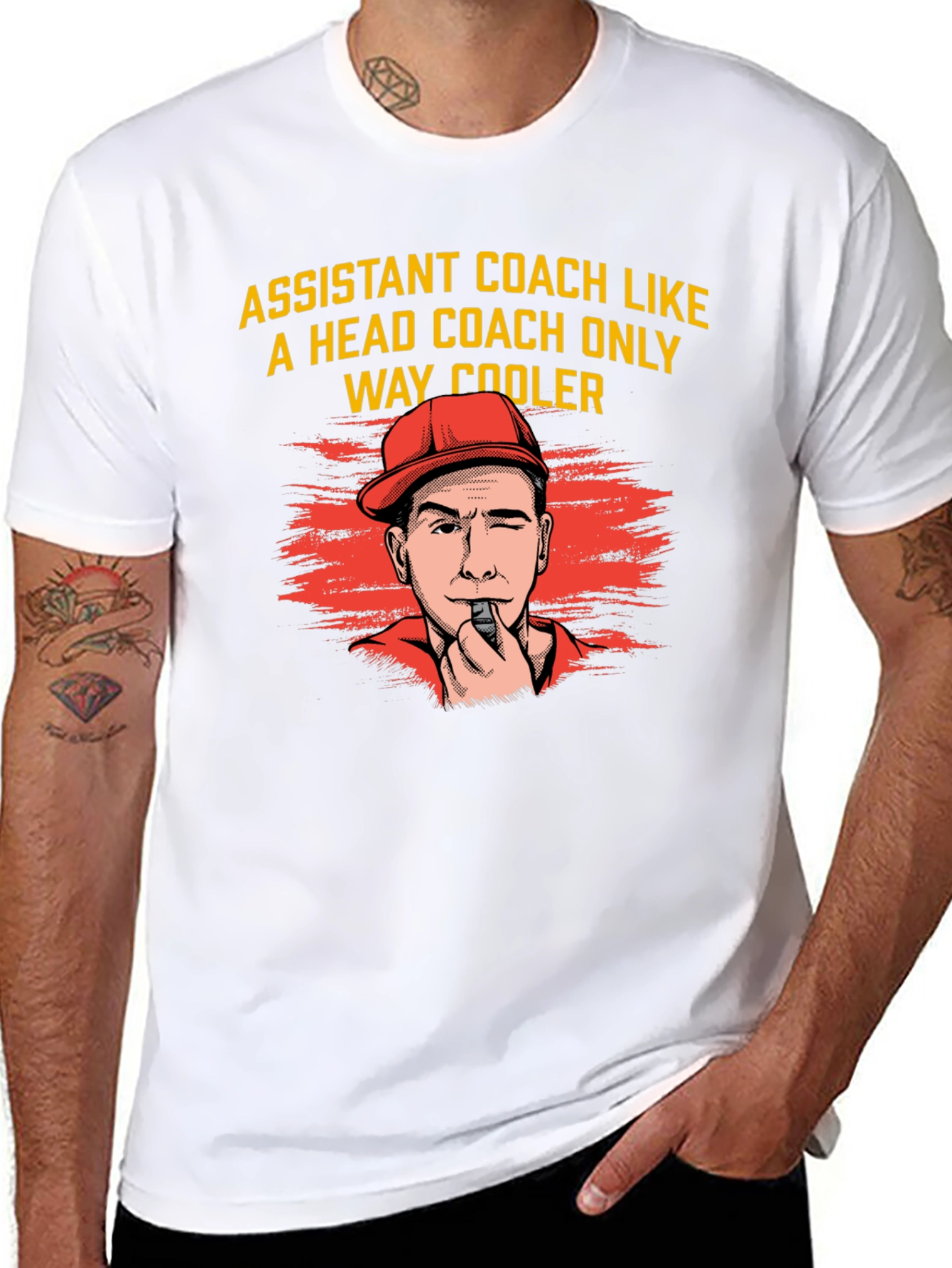 Black Assistant Coach Graphic Tee - Way Cooler Design! view 8