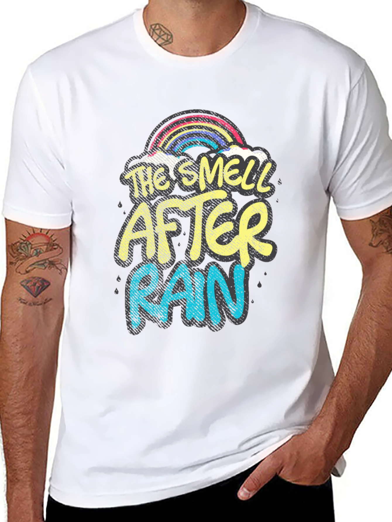 Black The Smell After Rain Graphic Tee - Black view 8