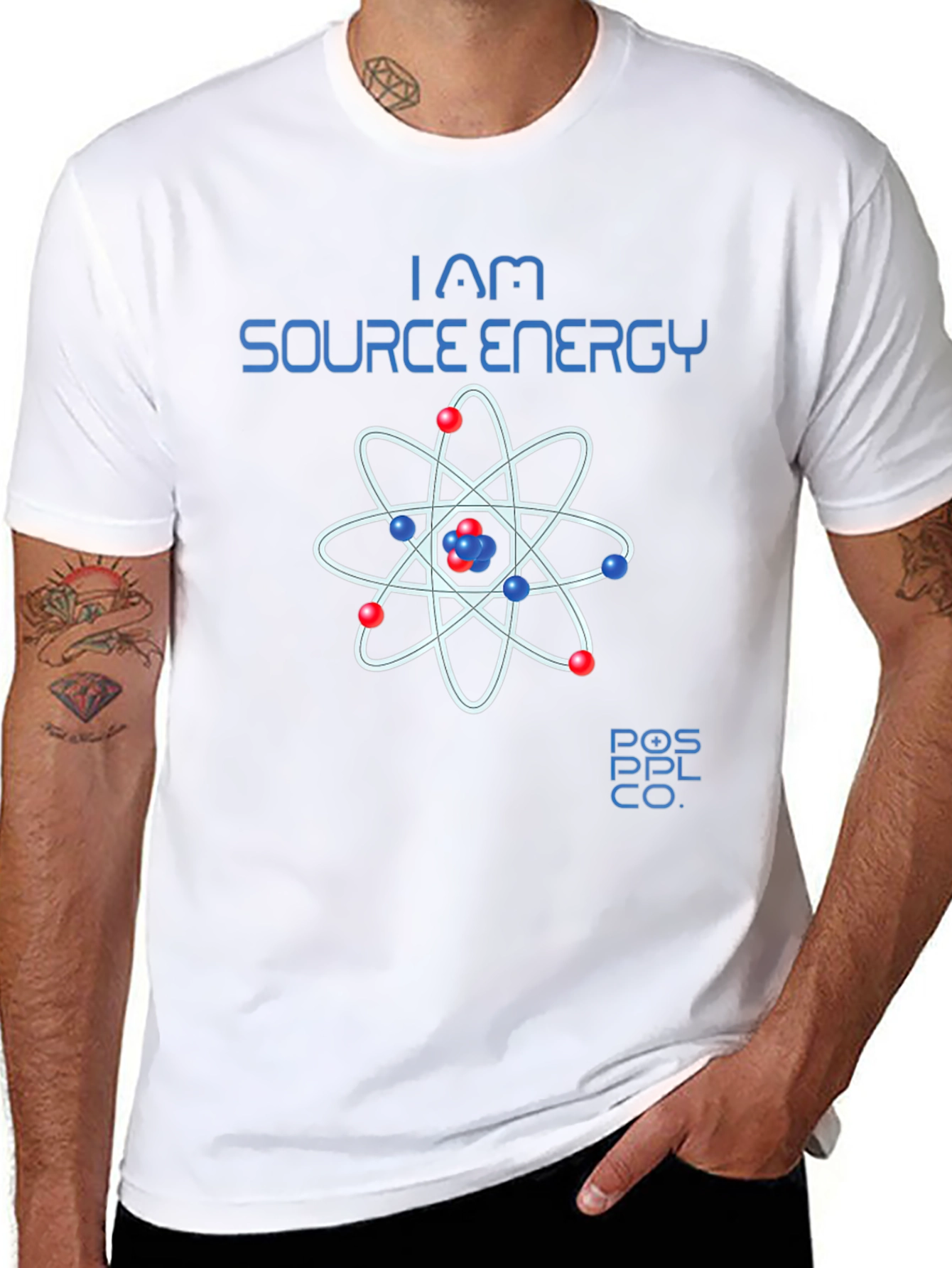 Black I Am Source Energy Graphic T-Shirt view 8