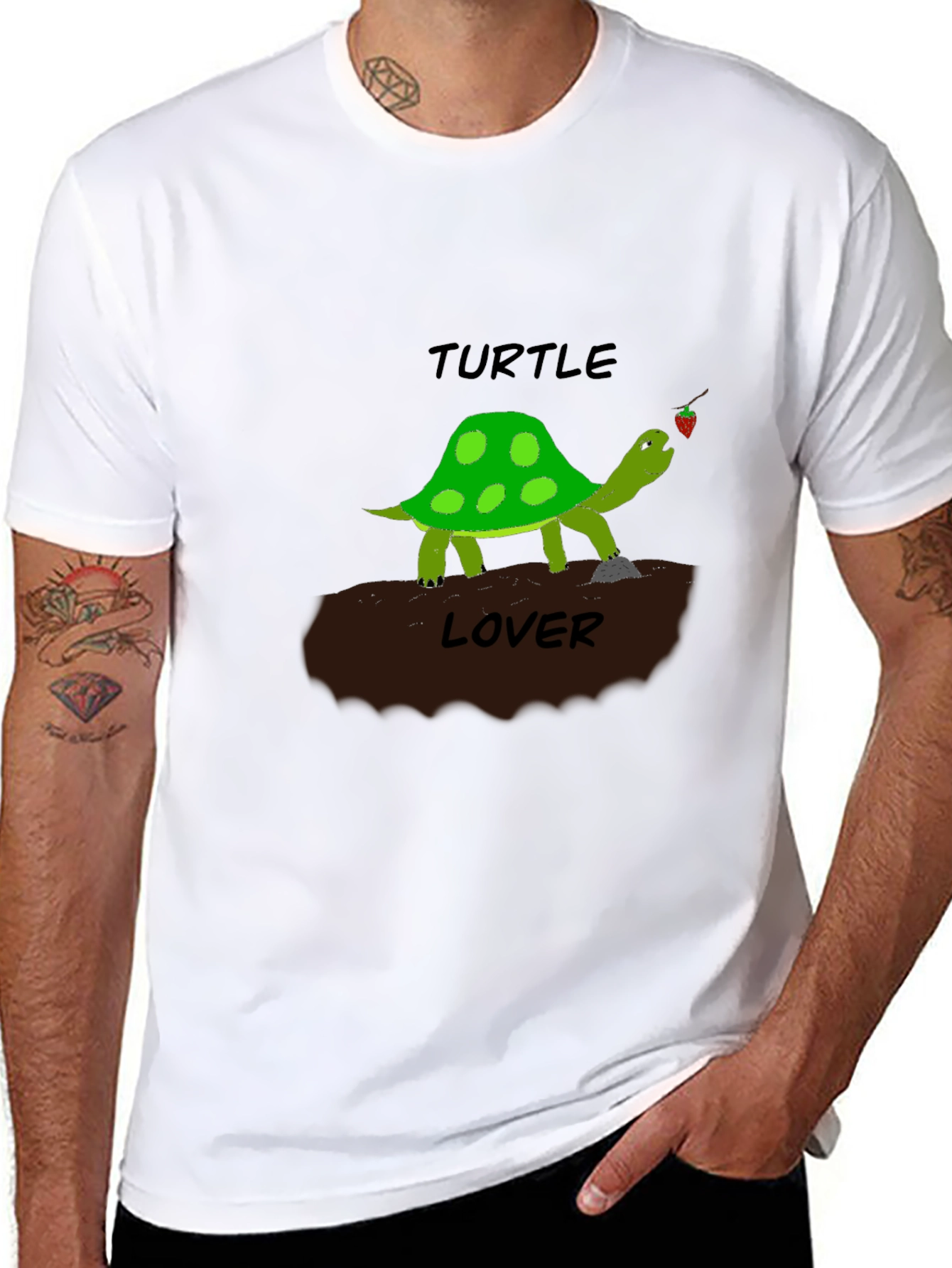 Black Turtle Lover Graphic T-Shirt view 8