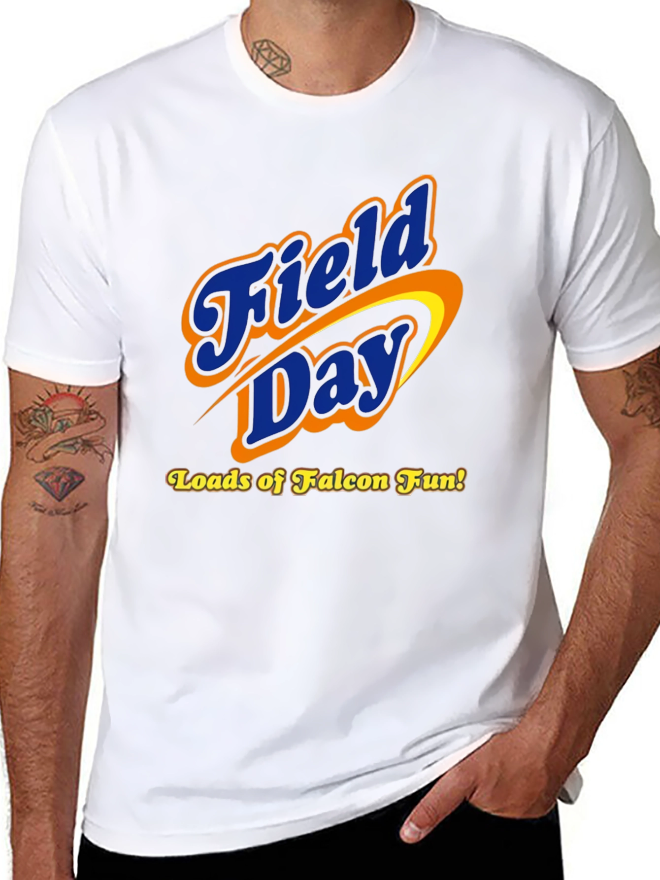 Black Field Day Falcon Fun Black Graphic Tee view 8