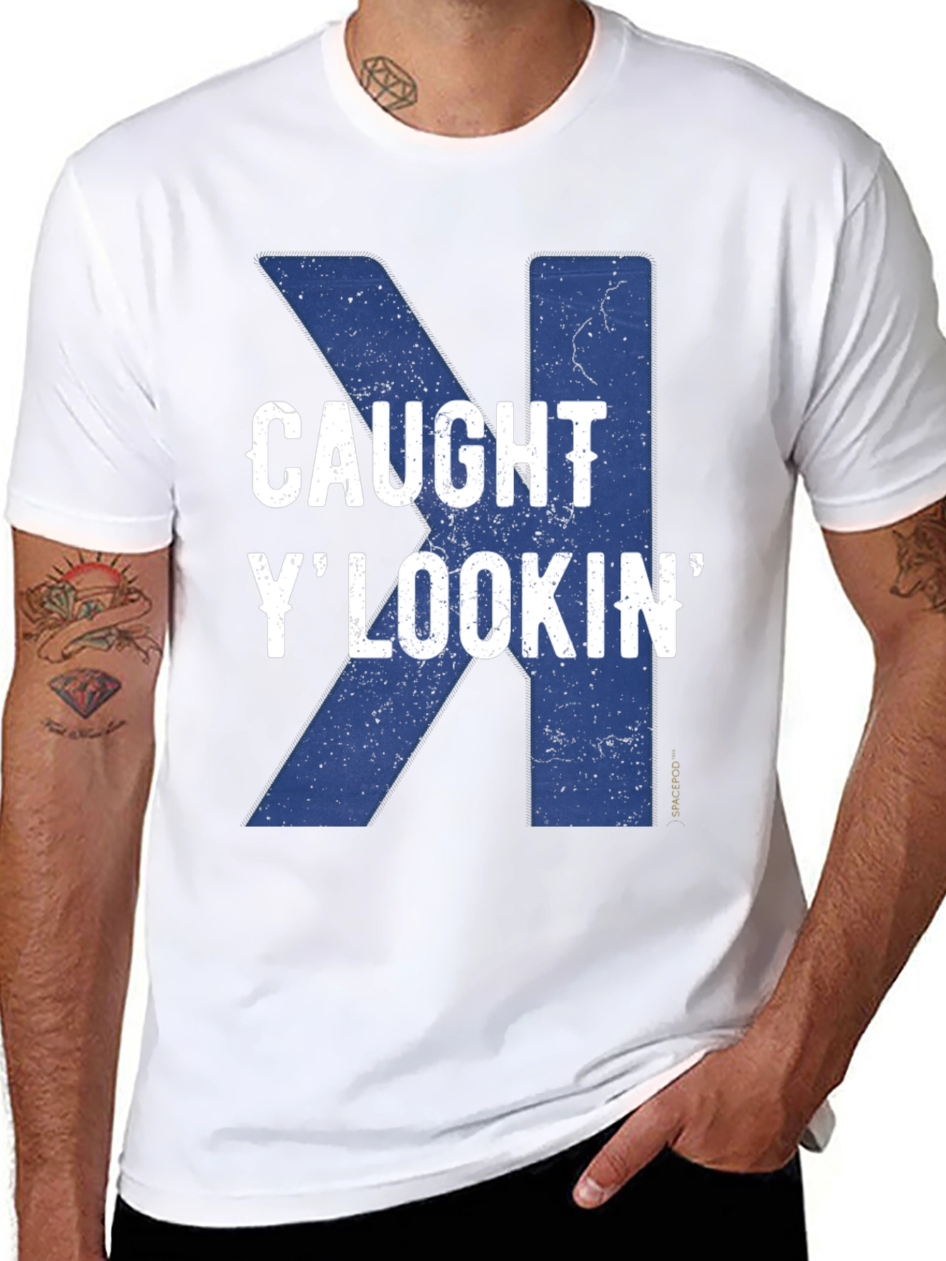 Black Caught Y' Lookin' Graphic Tee view 8