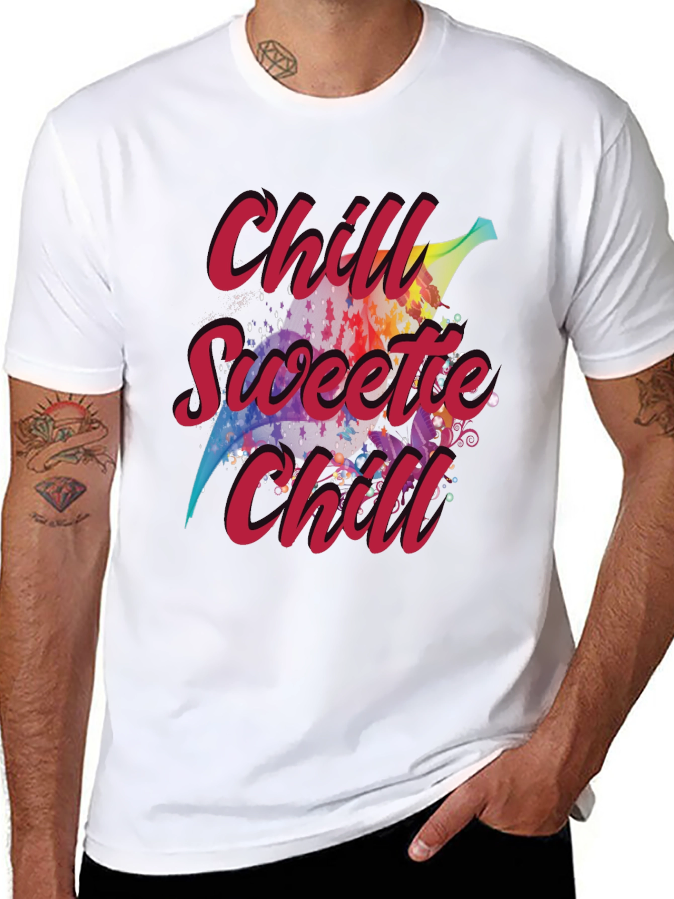 Black Chill Sweetie Chill Graphic Tee view 8