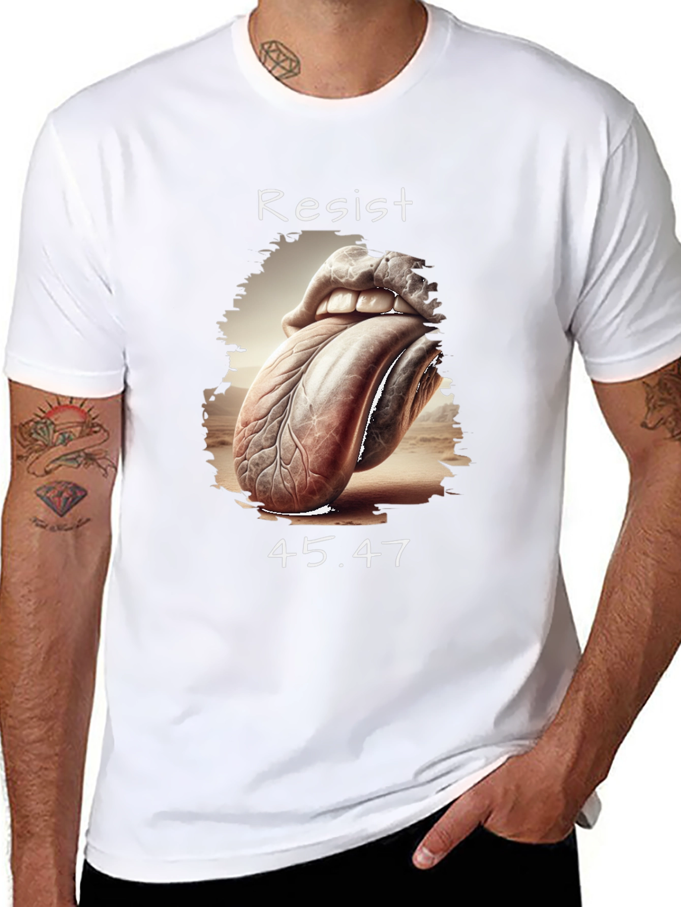 Black Resist 45.47 Graphic Tee view 8