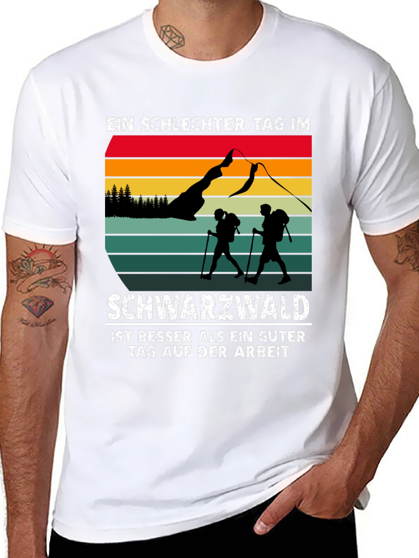 Black Black Forest Hiking T-Shirt view 8