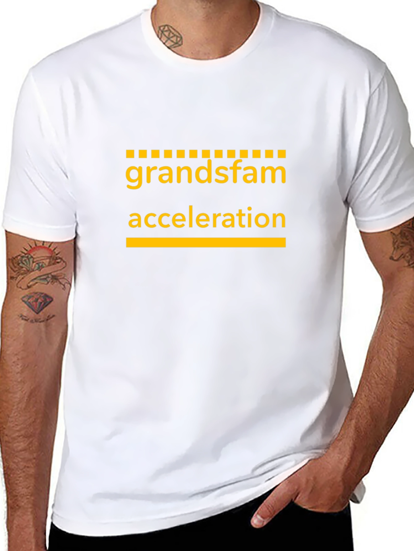 Black Grandfam Acceleration T-Shirt - Stylish Black Tee view 8