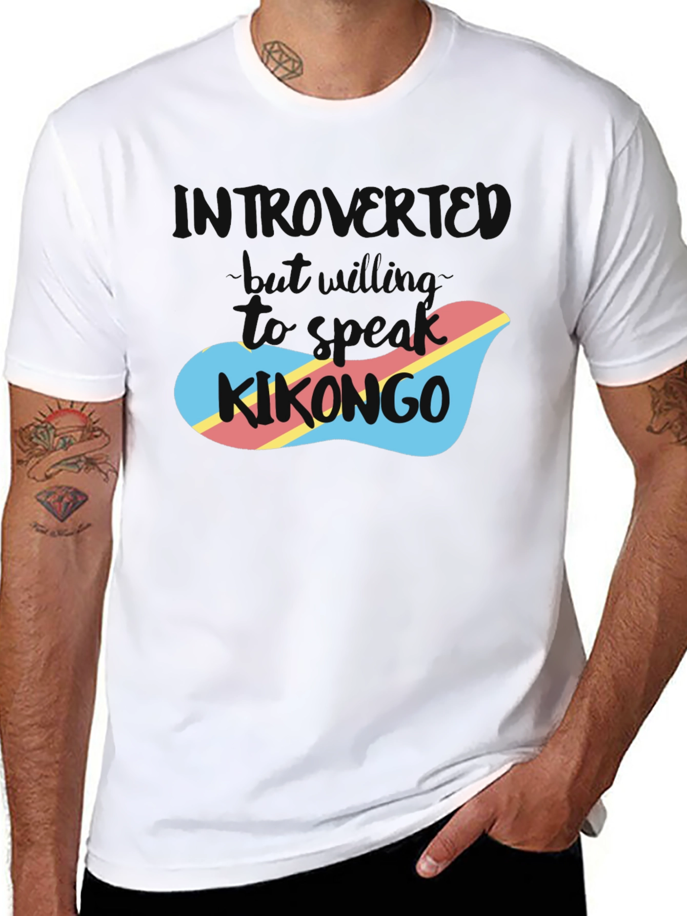Black Introvert Kikongo T-Shirt view 8
