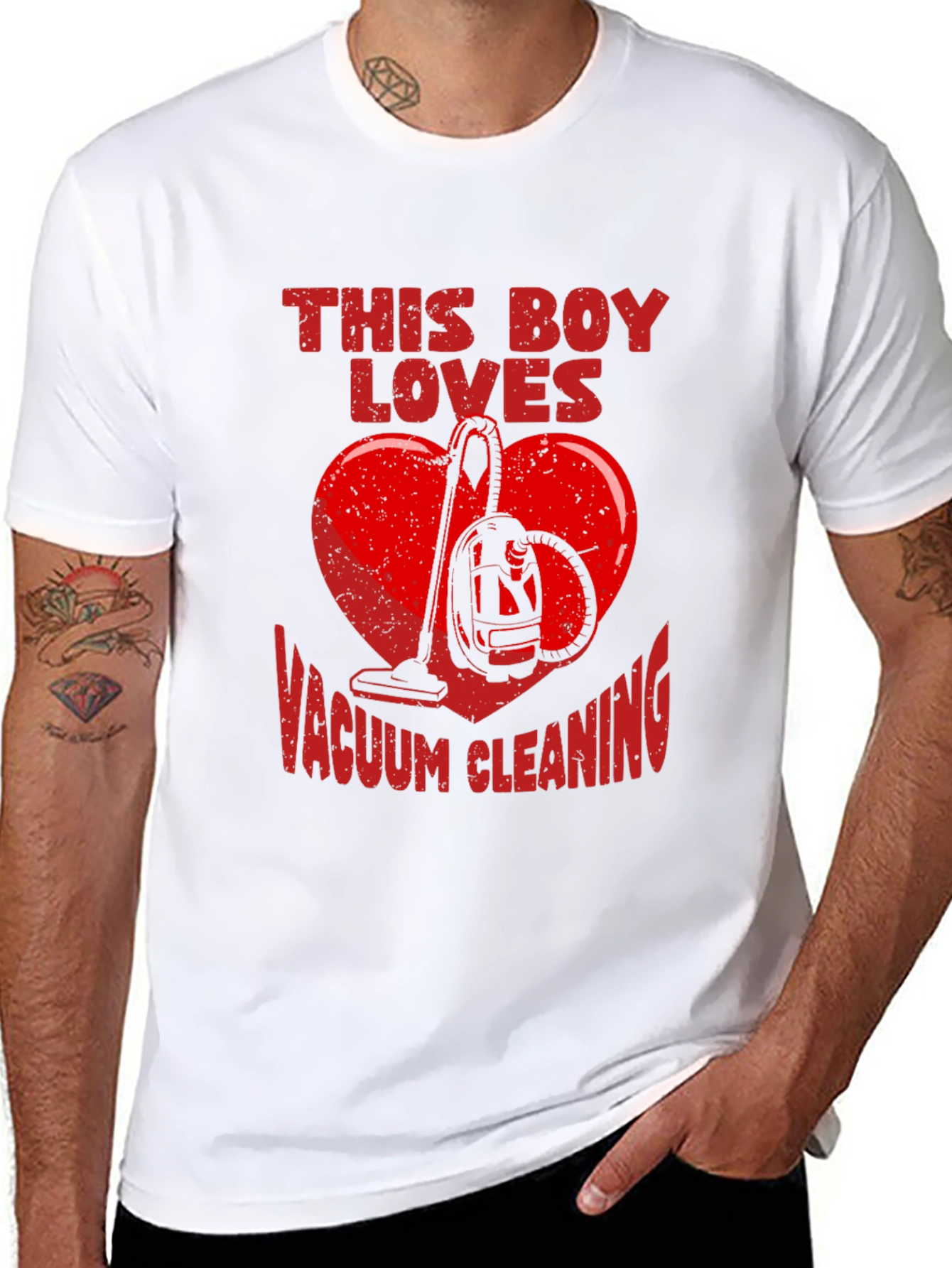 Black Funny Vacuum Cleaning Lover T-Shirt view 8