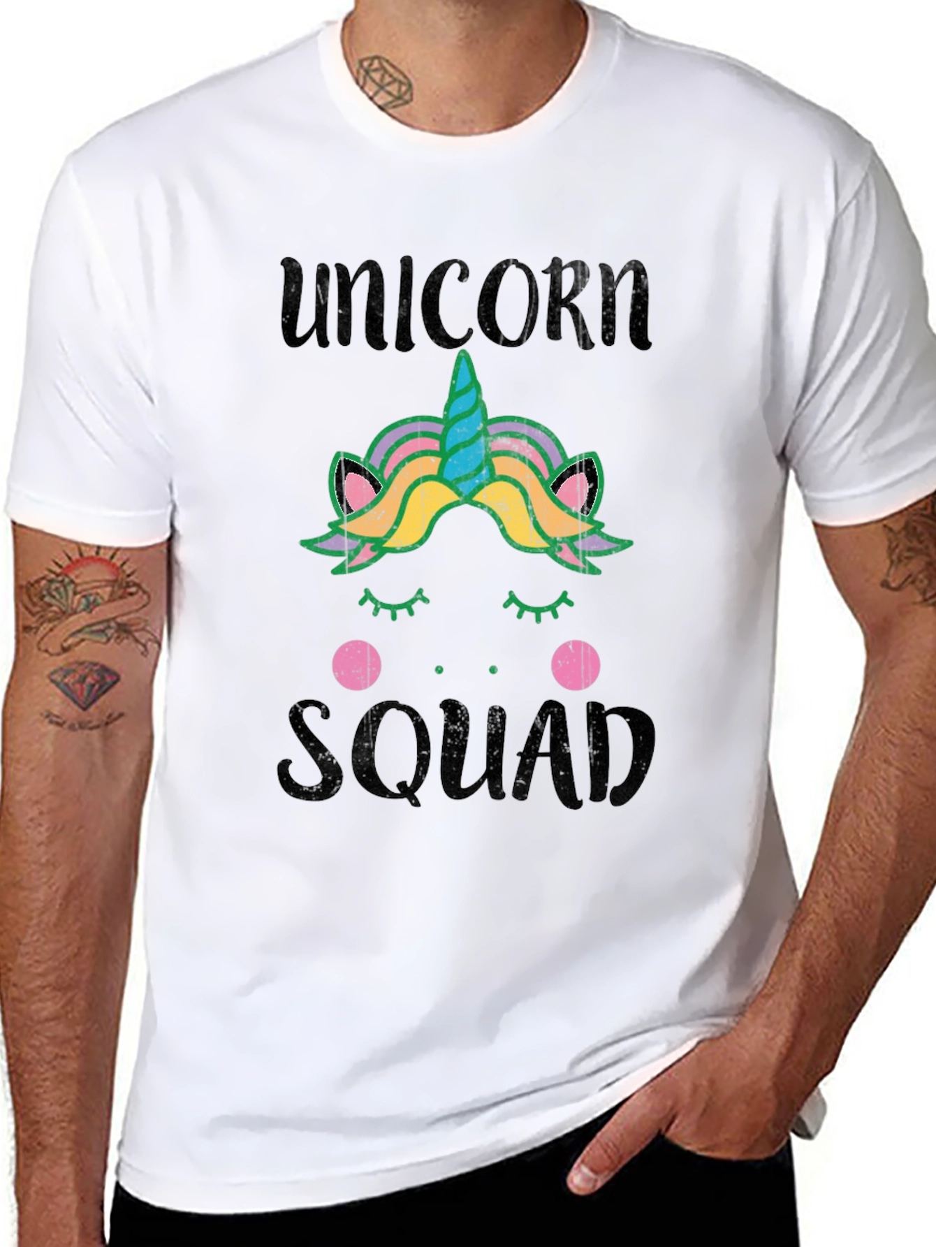 Black Unicorn Squad Graphic T-Shirt view 8