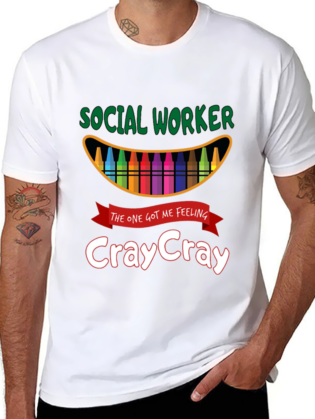 Black Social Worker CrayCray T-Shirt view 8