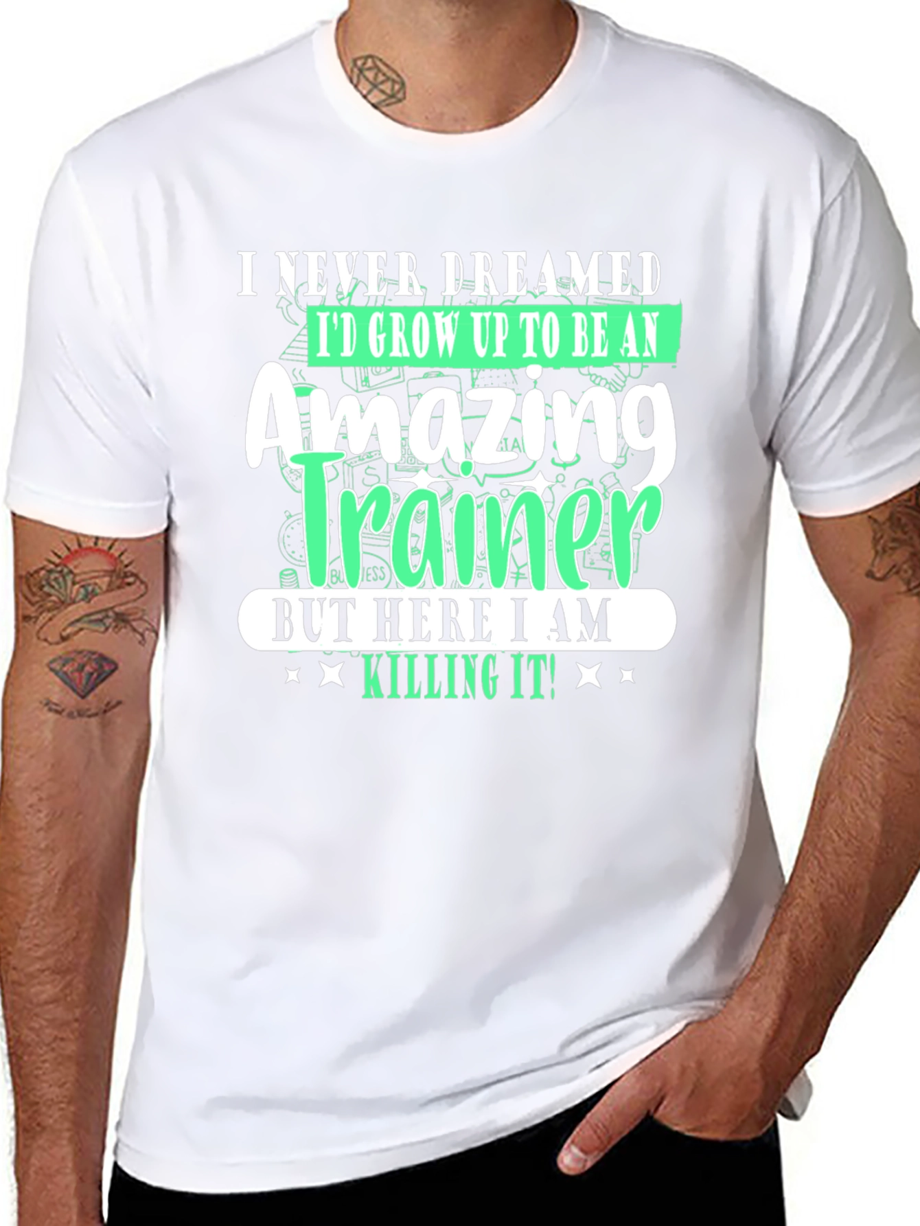 Black Amazing Trainer Graphic T-Shirt view 8