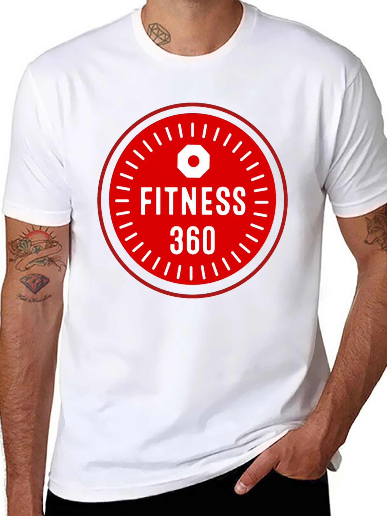 Black Fitness 360 Graphic T-Shirt - Black view 8