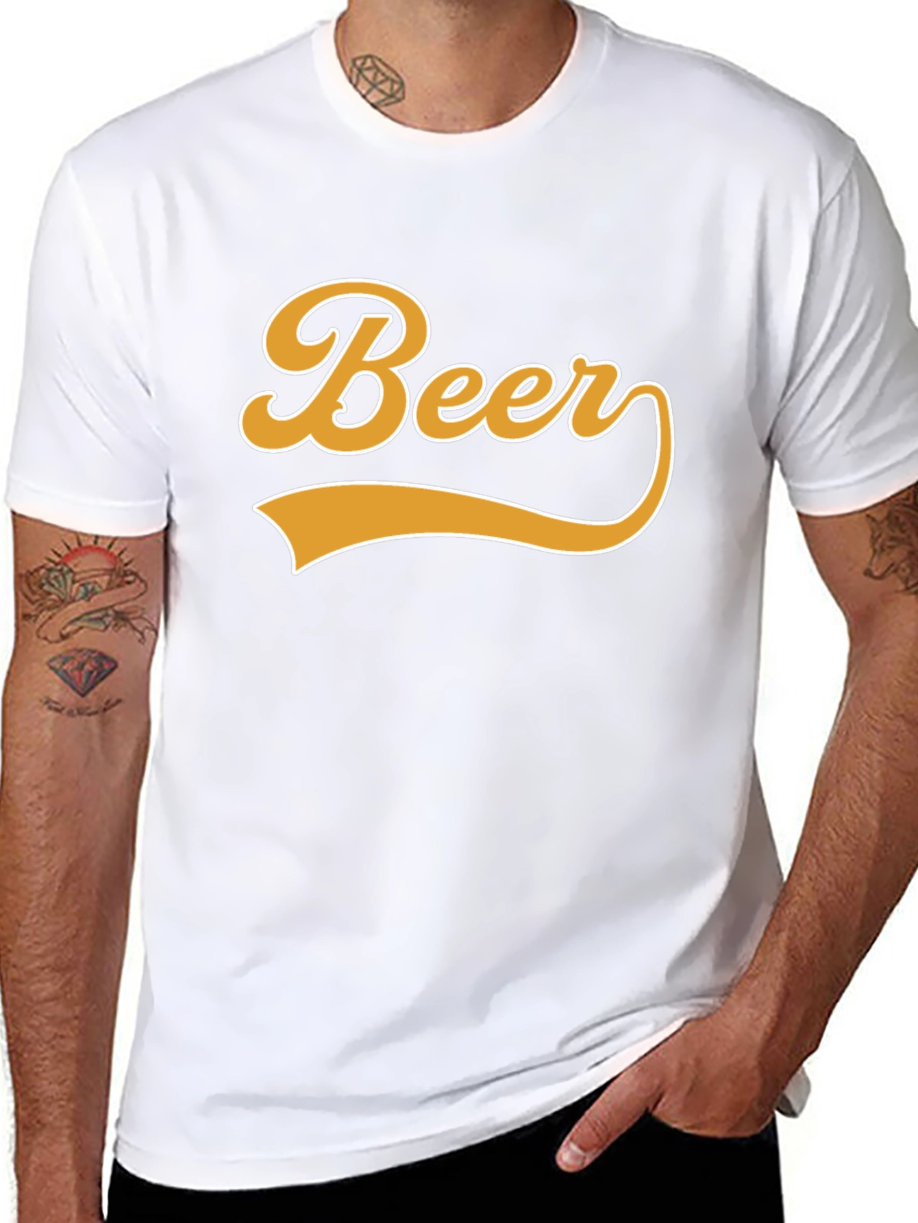 Black Beer Graphic T-Shirt - Soft Cotton Blend view 8