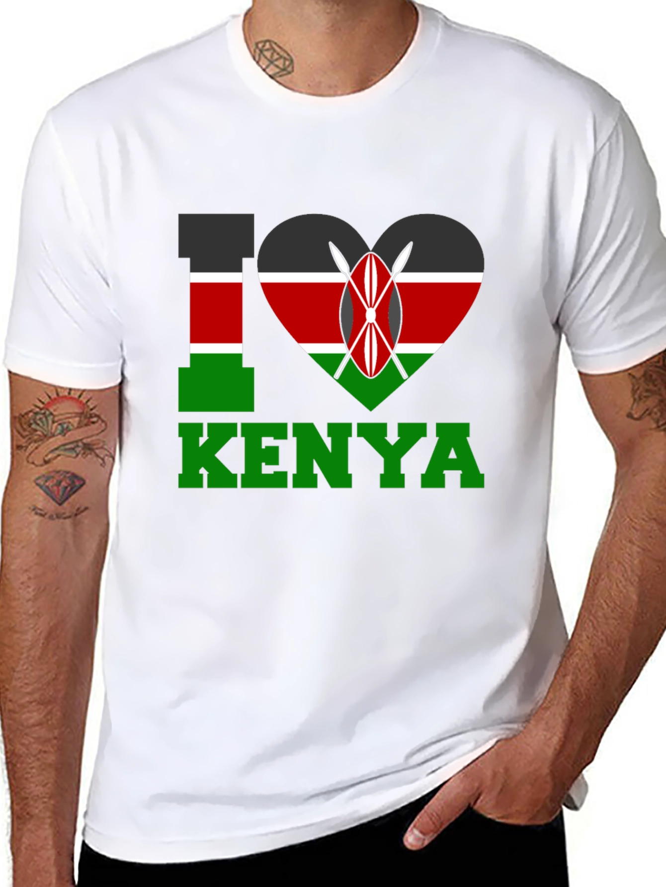 I Love Kenya T-Shirt - National Pride - 8