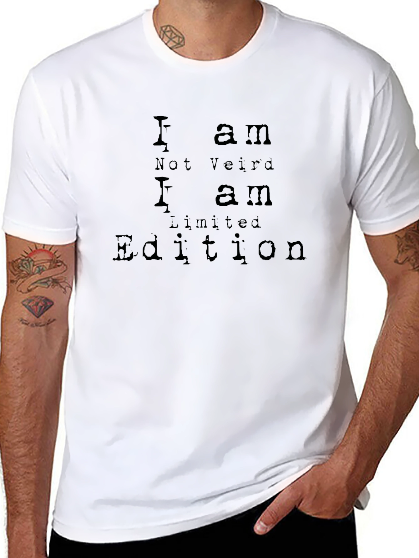 Black I am Limited Edition Black Graphic T-Shirt view 8