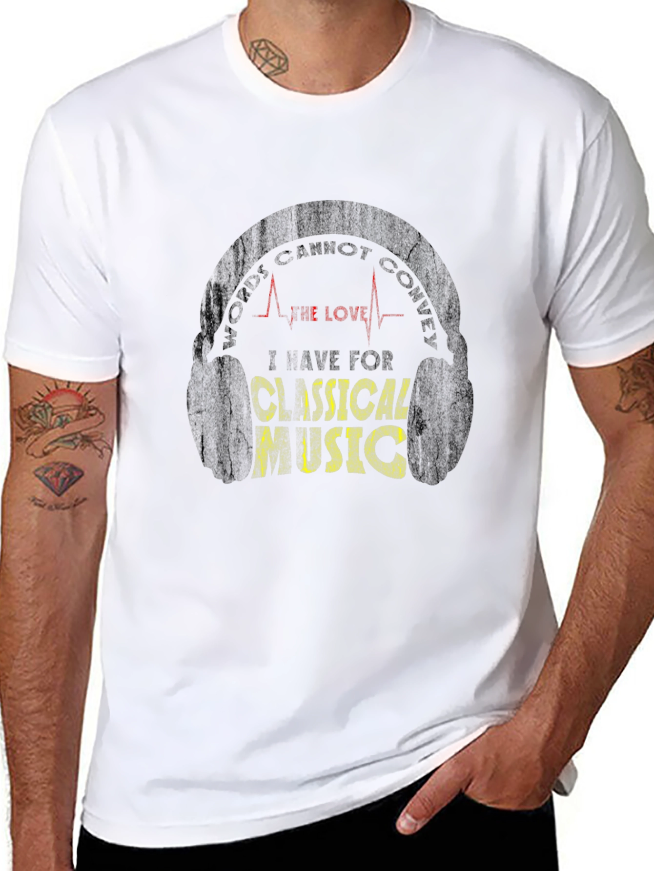 Black Classical Music Love T-Shirt view 8