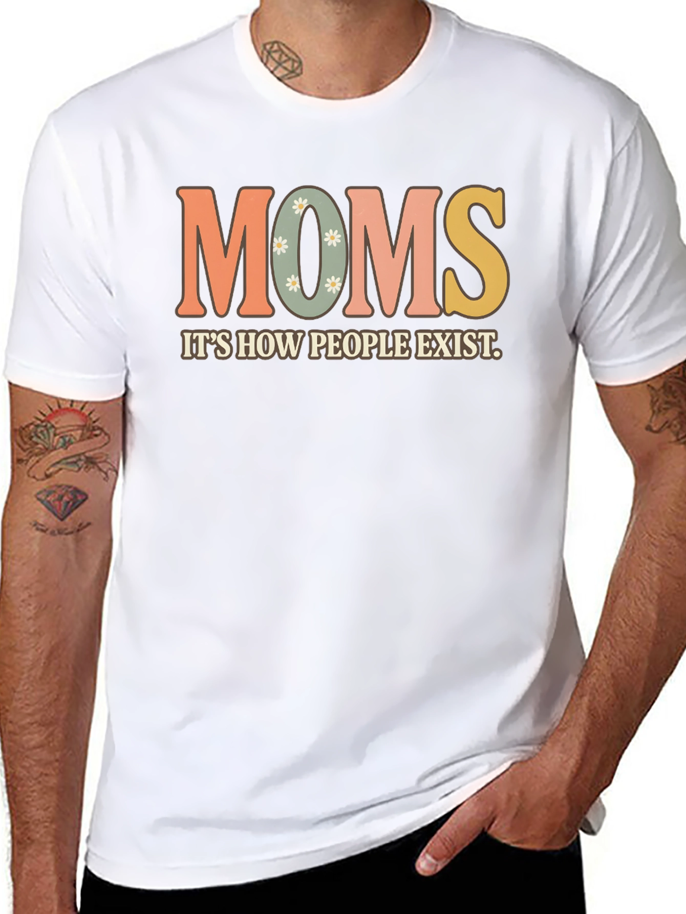 Black Moms Exist T-Shirt - Retro Style Graphic Tee view 8