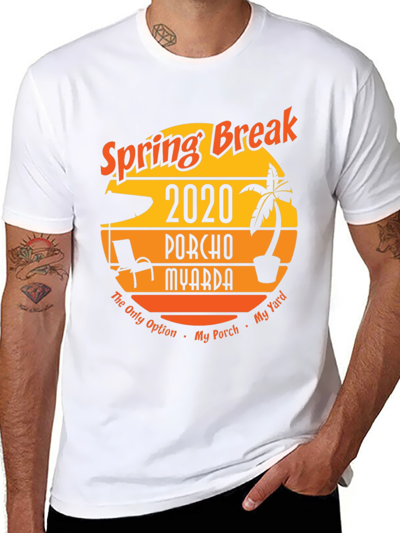 Black Spring Break 2020 Porcho Myarda T-Shirt view 8
