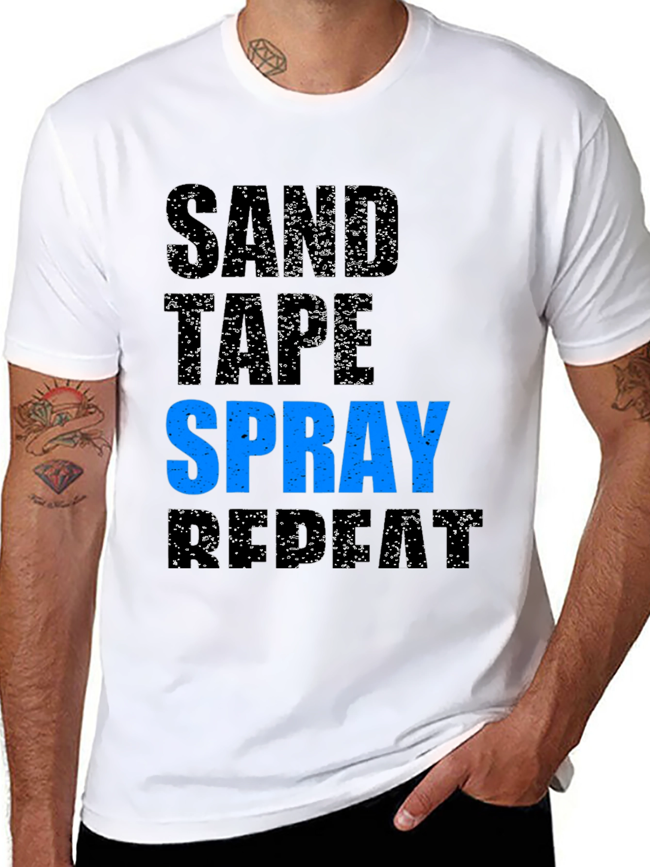 Sand, Tape, Spray, Repeat T-Shirt - 8