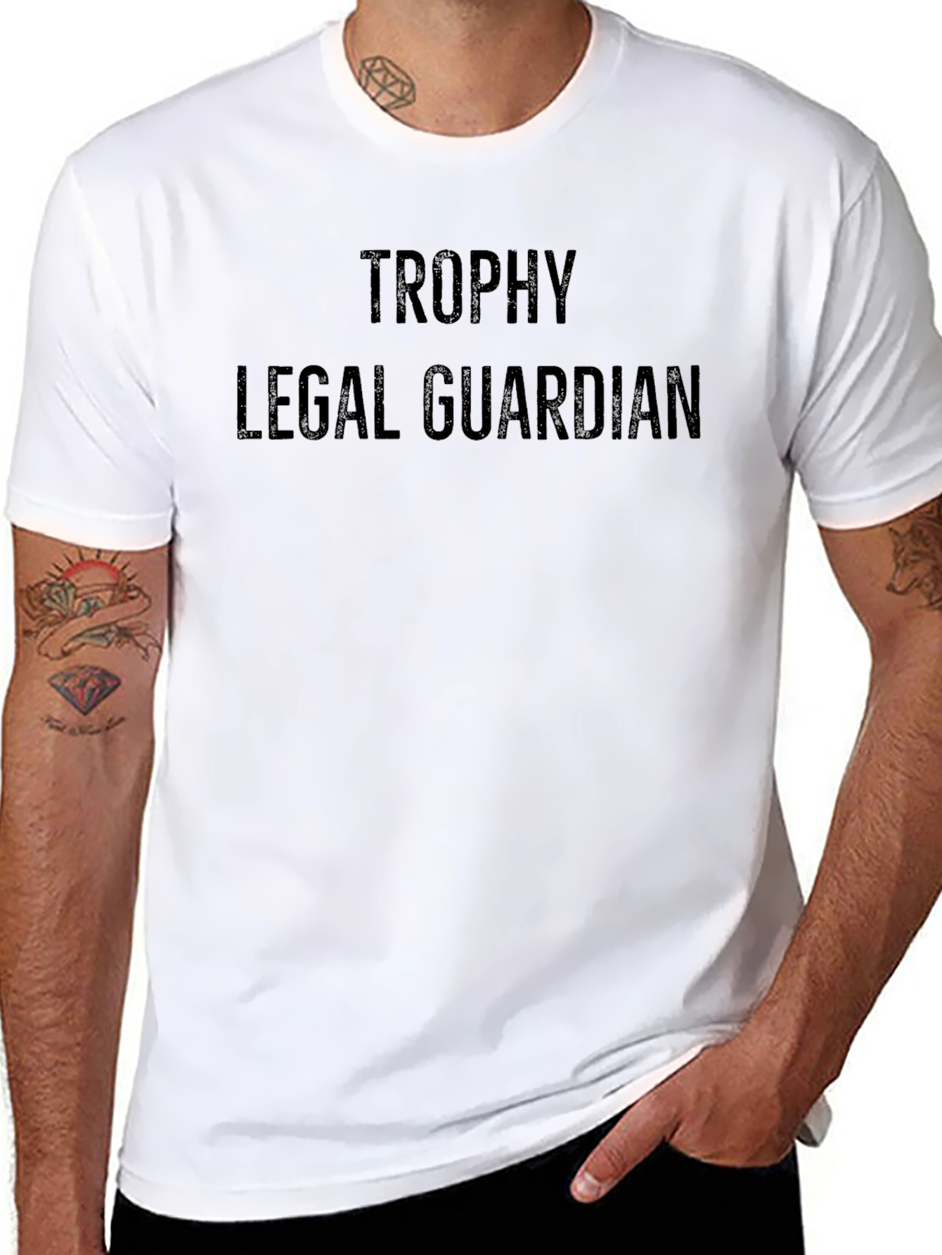 Black Trophy Legal Guardian Black Graphic T-Shirt view 8