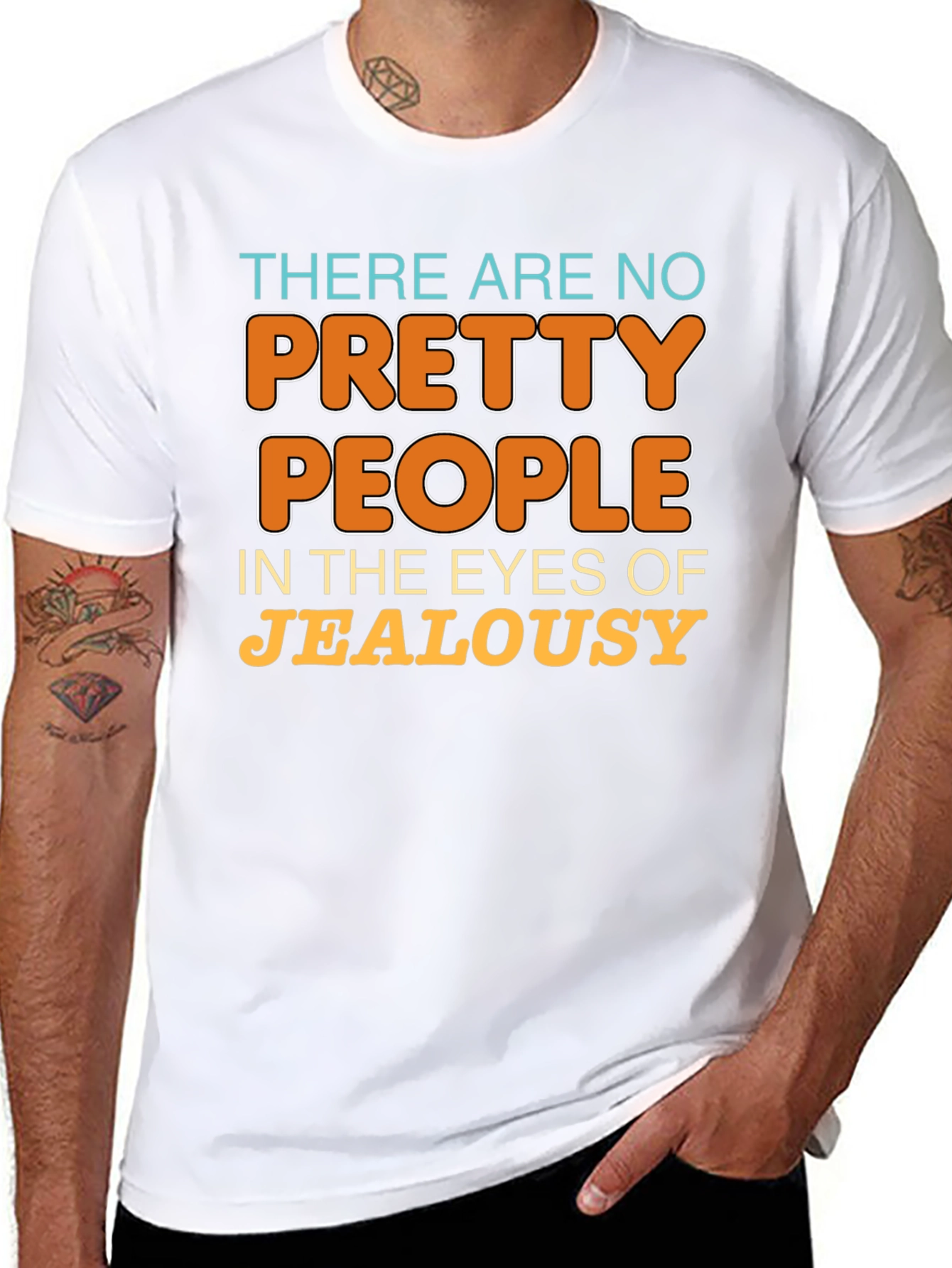 Jealousy Graphic T-Shirt - Sarcastic Statement Tee - 8