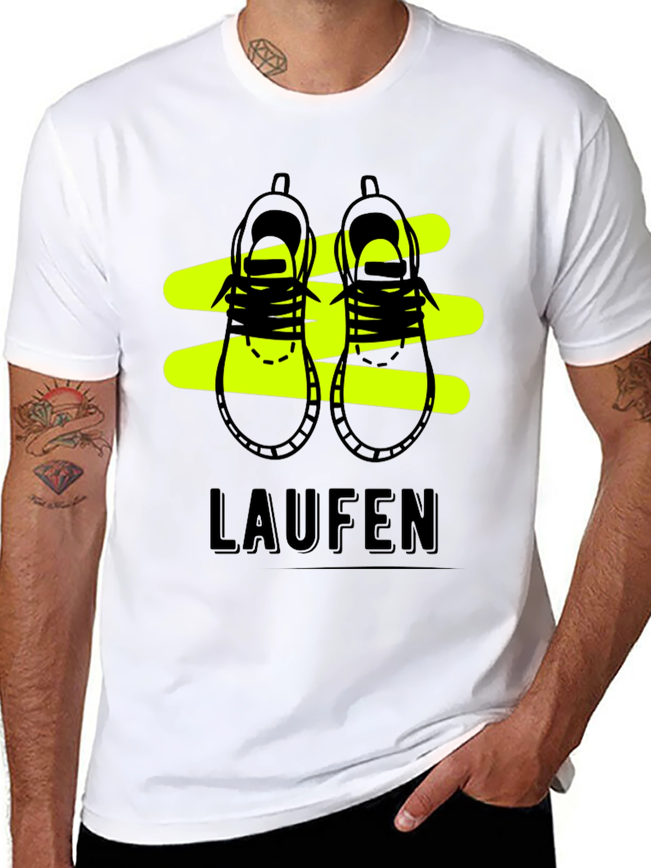 Black Laufen Black Graphic Tee - Running Shoes view 8