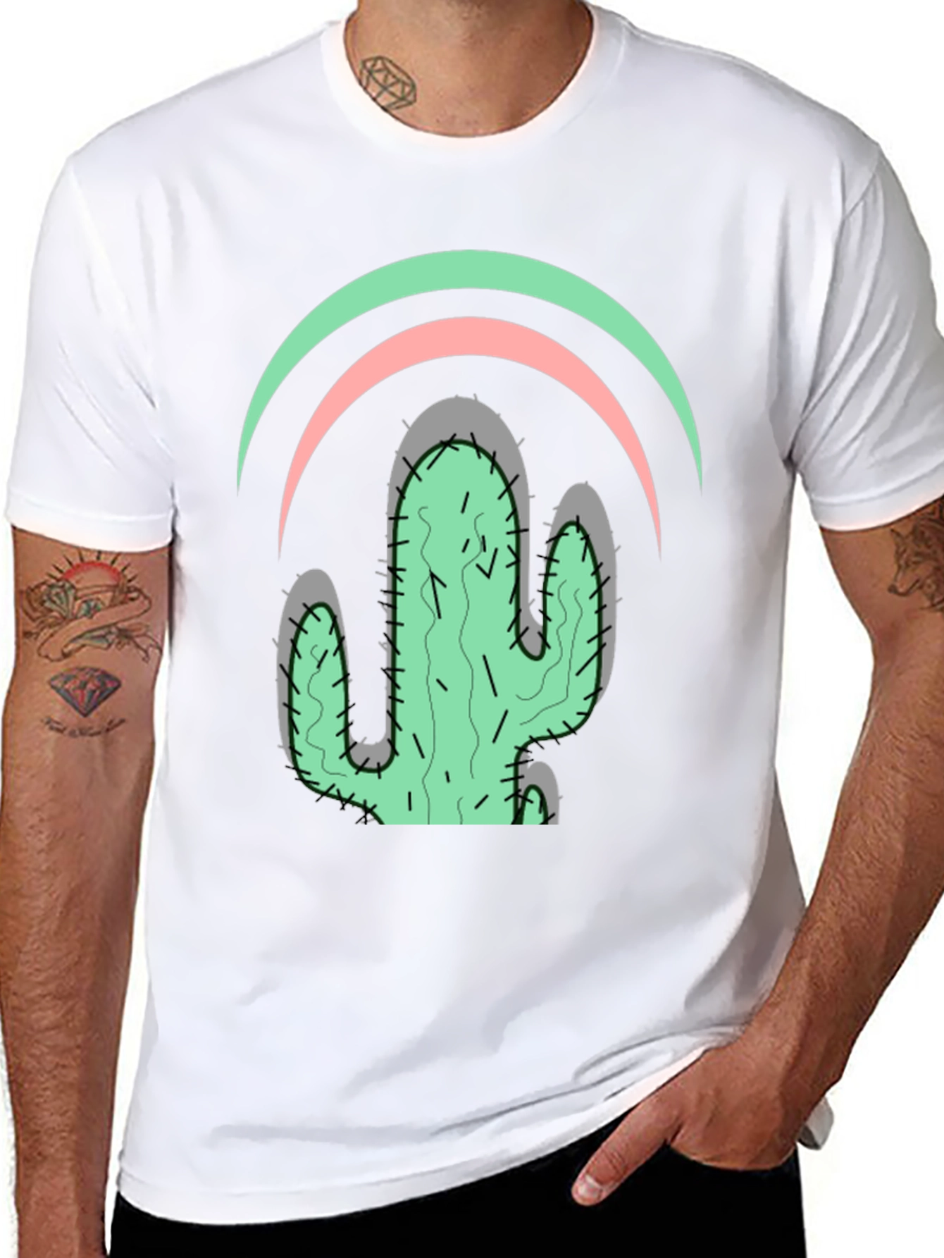 Cactus Graphic Tee - Stylish Desert Vibes - 8