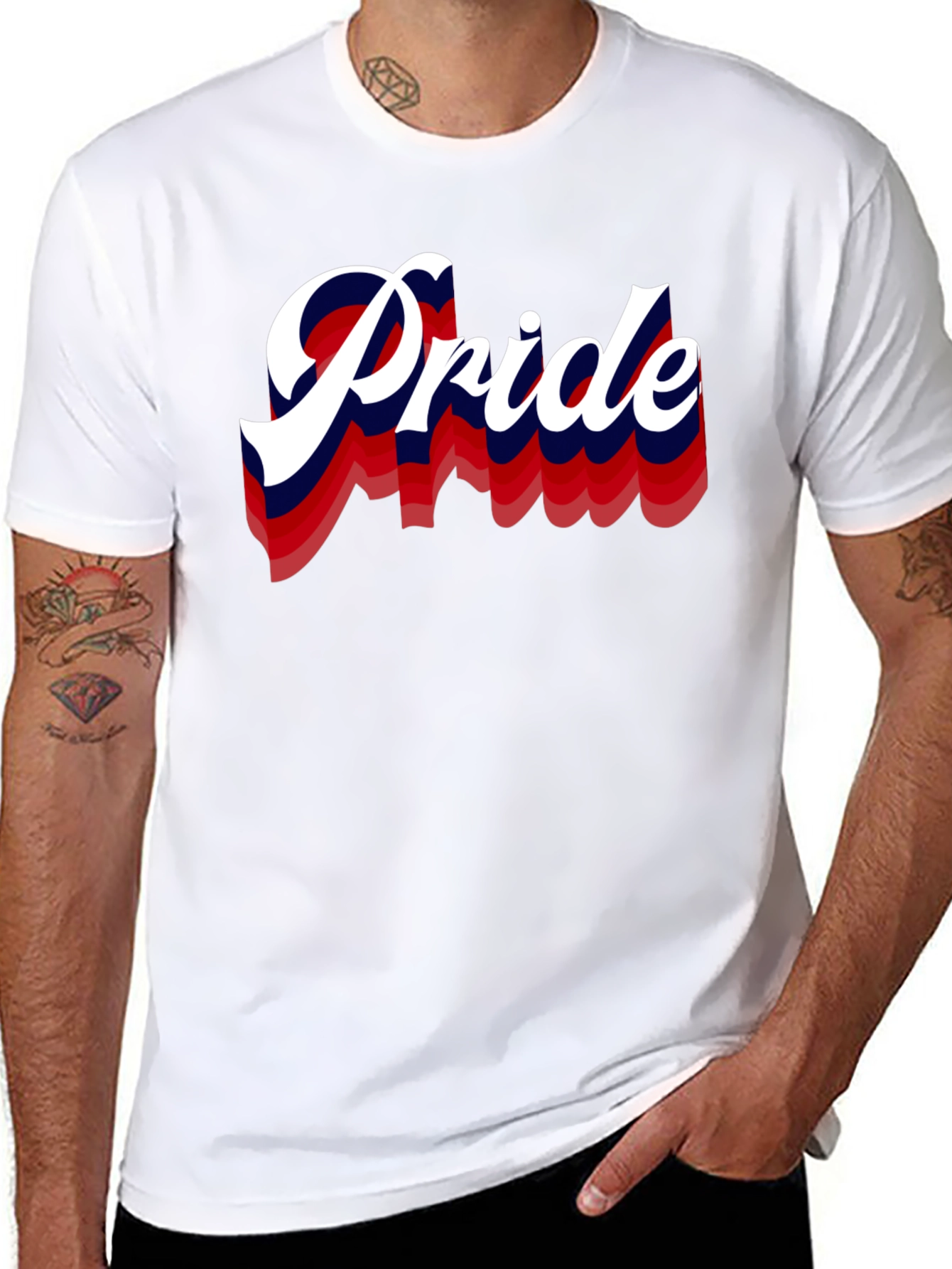 Black Pride Graphic Print Black T-Shirt view 8