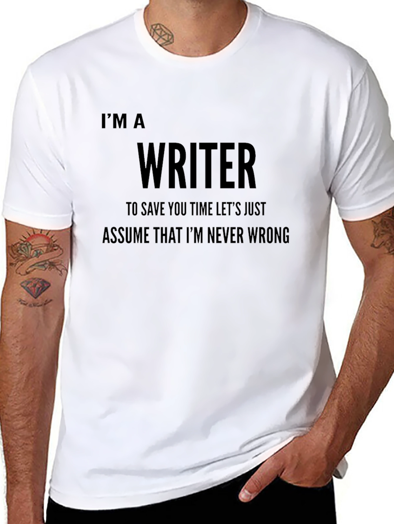 Black I'm a Writer T-Shirt - Funny Novelist Gift view 8