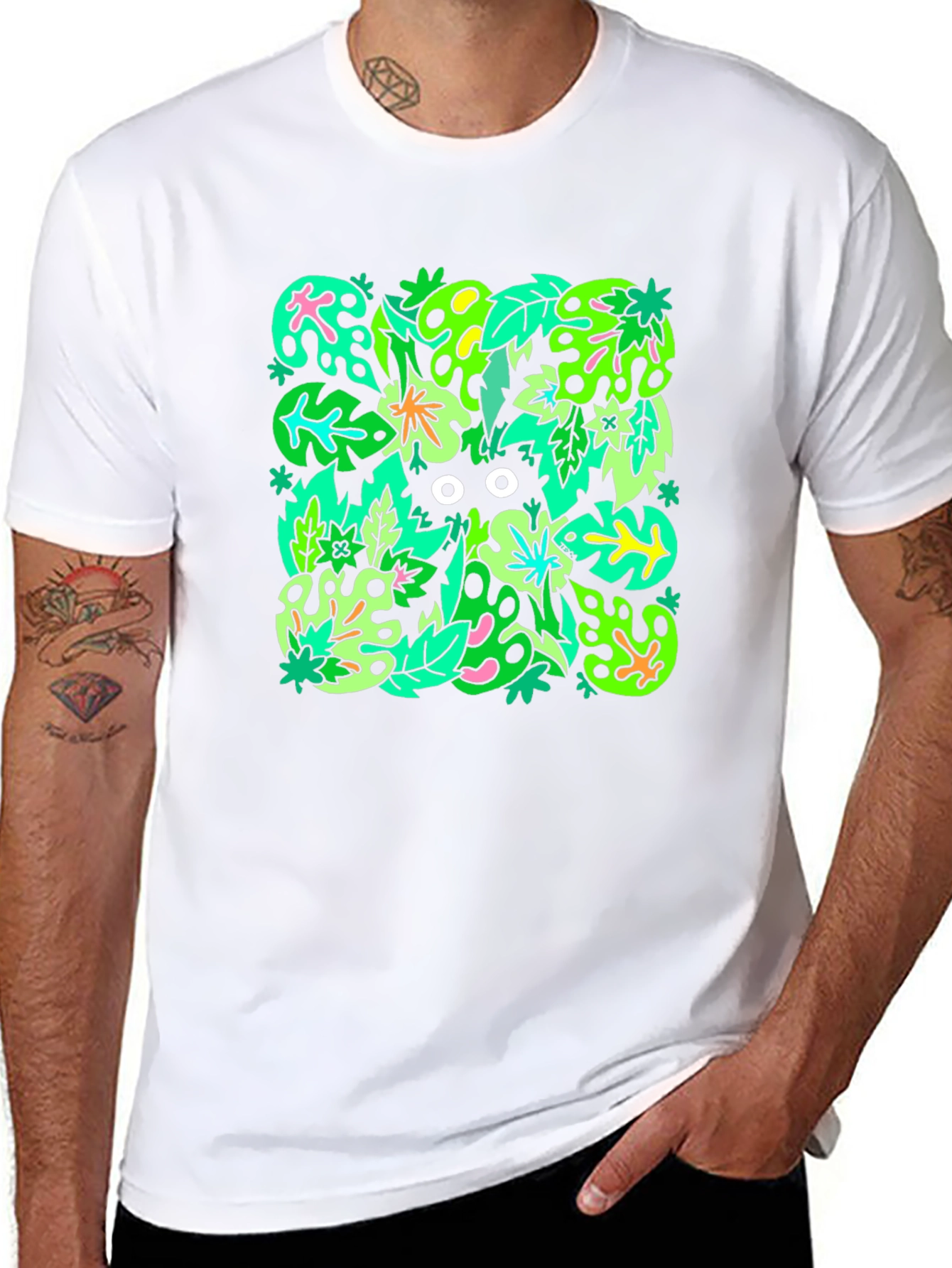 Black Eye Spy: Nature Camo Graphic T-Shirt view 8