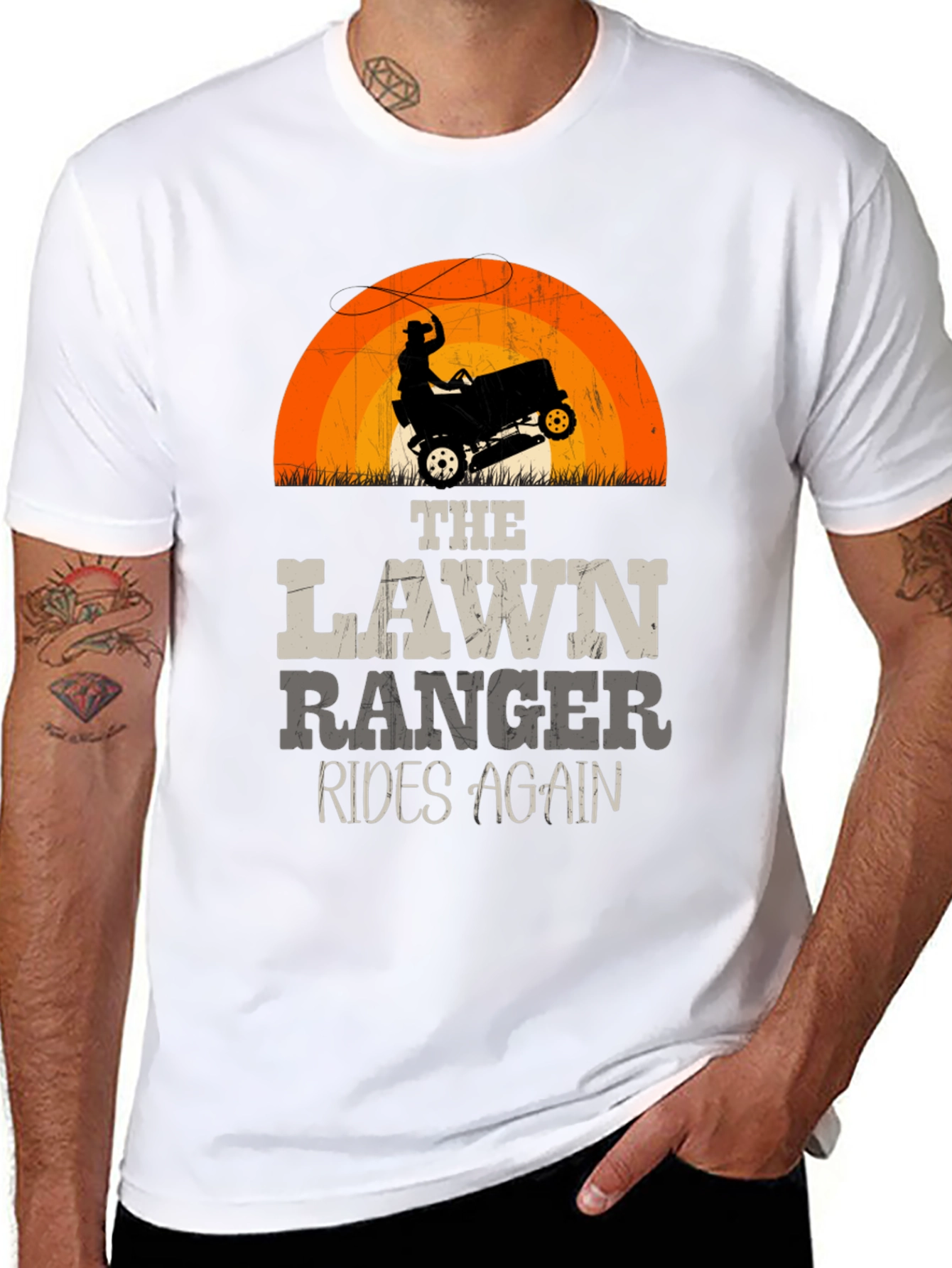 Lawn Ranger Rides Again Graphic T-Shirt - 8