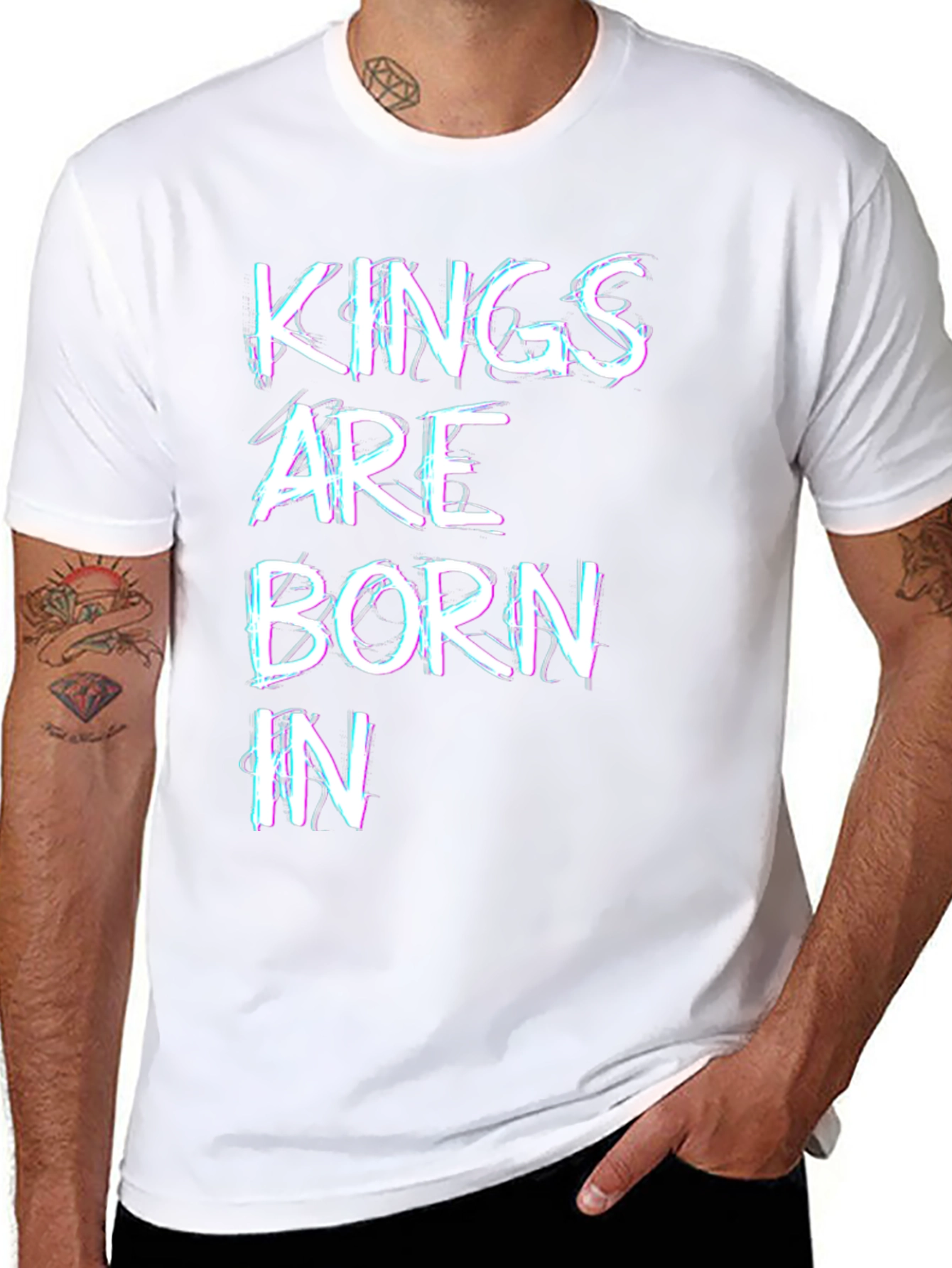 Black Kings Are Born In T-Shirt - Novelty Design view 8