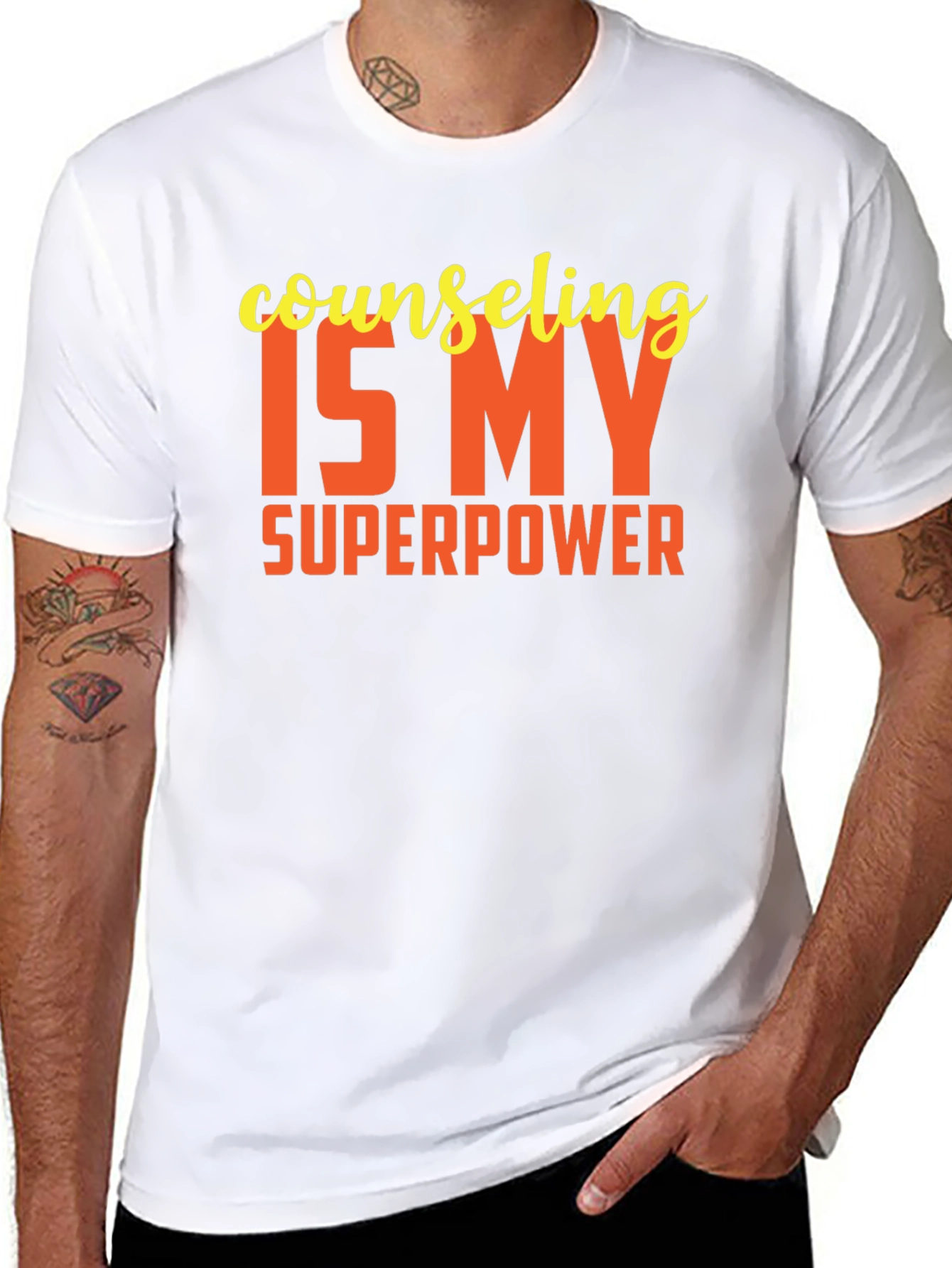 Black Counseling is My Superpower Graphic Tee view 8