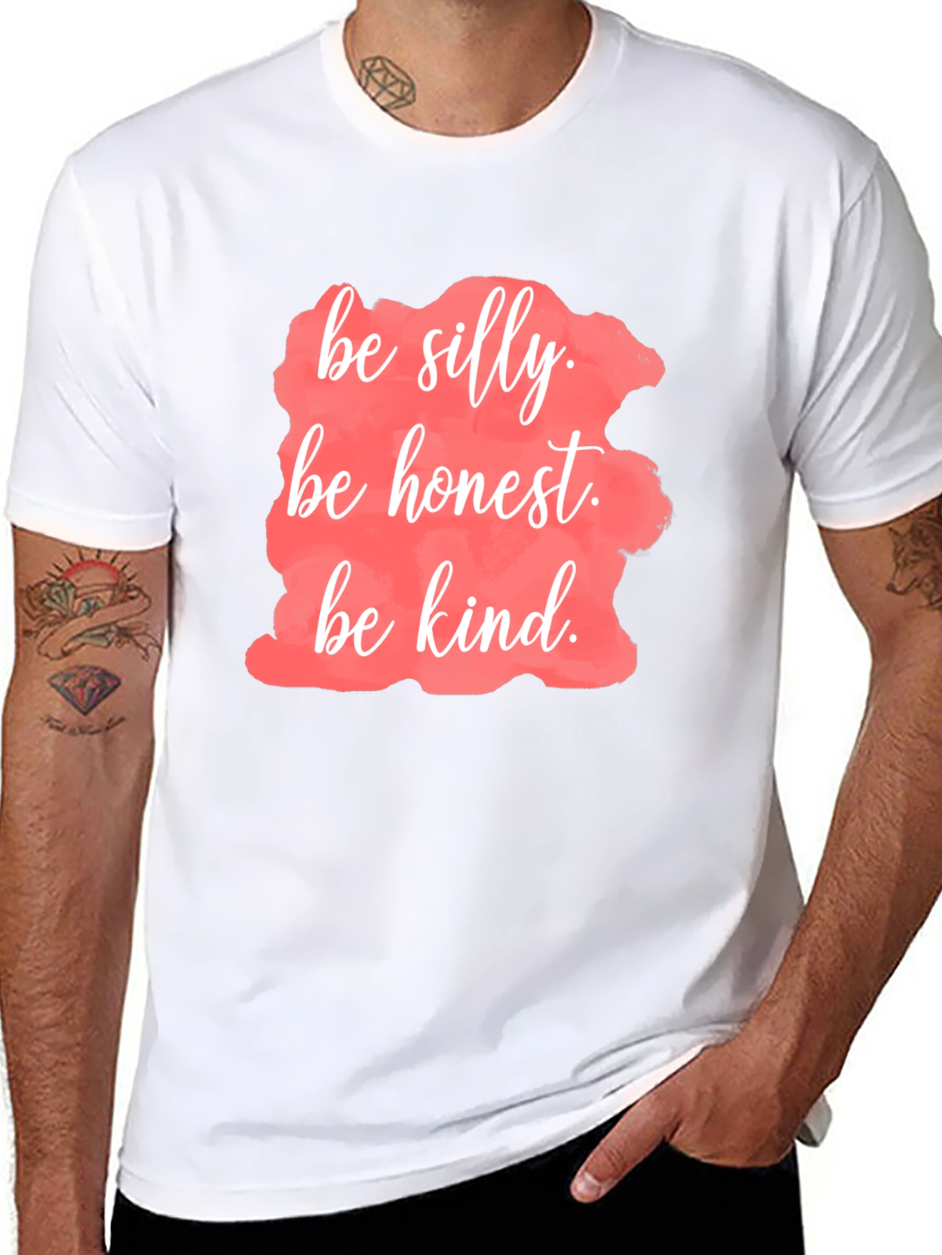 Black Be Silly, Honest, Kind T-Shirt view 8