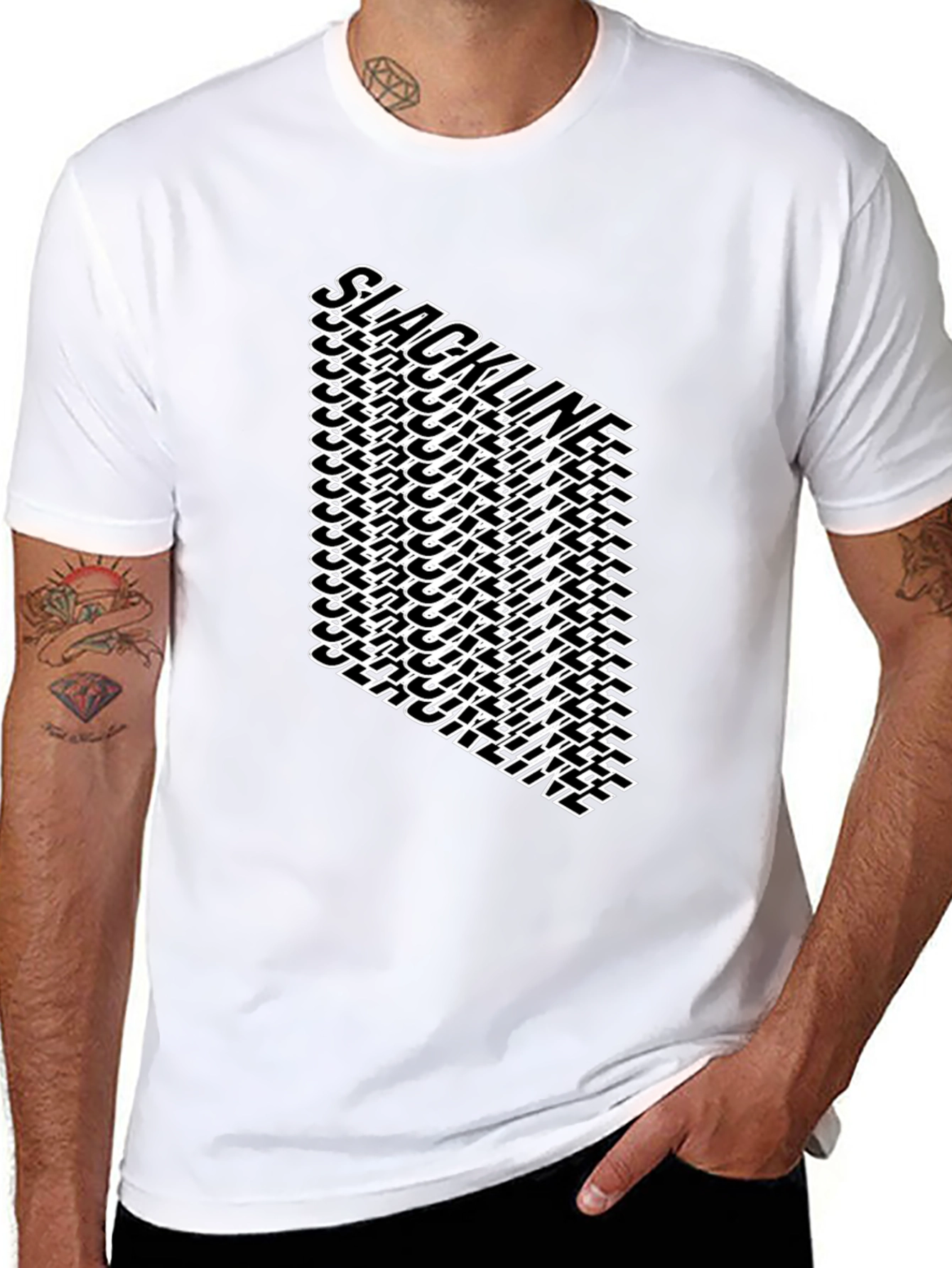 Black Black Slackline Graphic Tee view 8