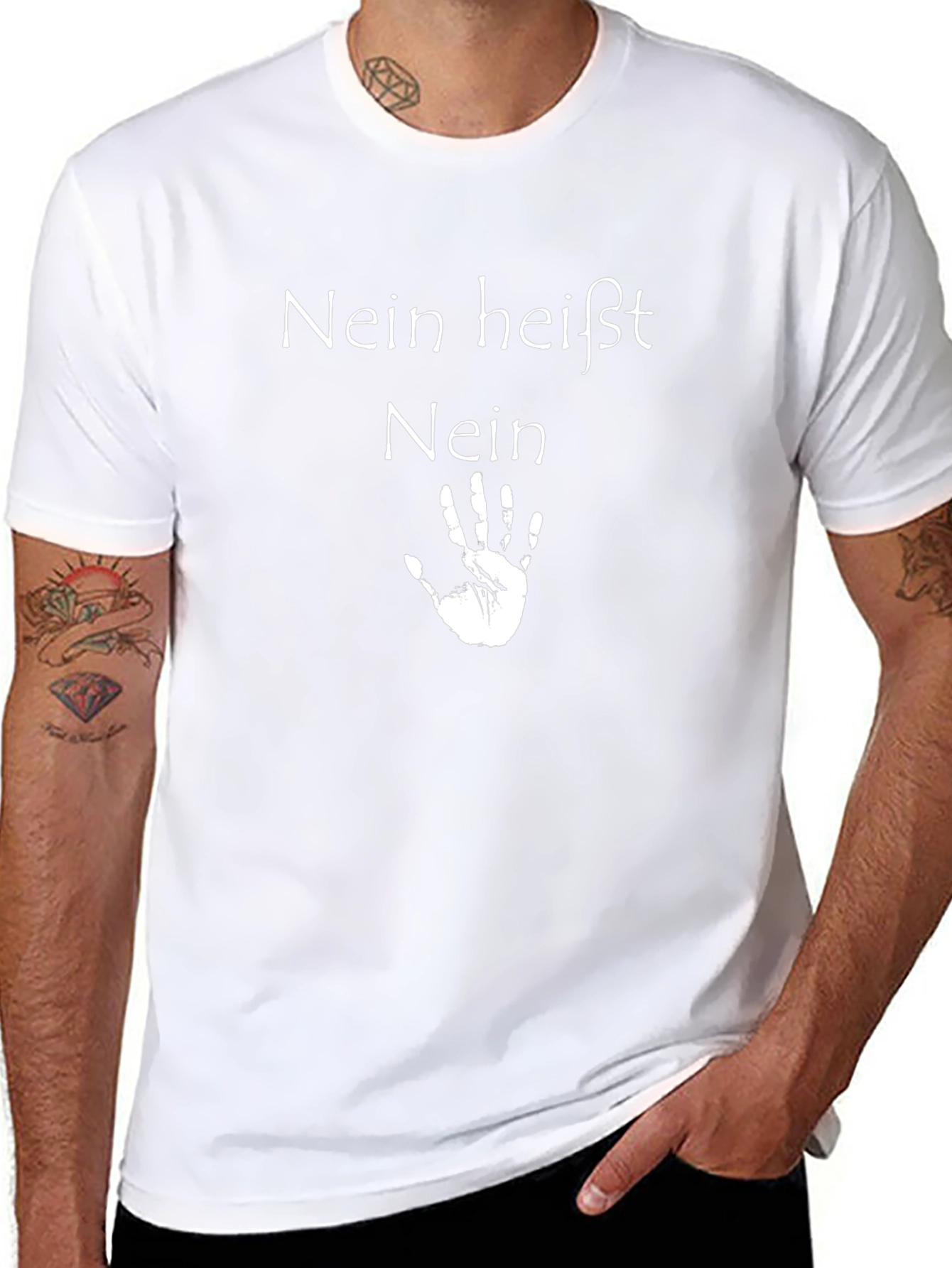 Nein Heisst Nein Black T-Shirt - 8