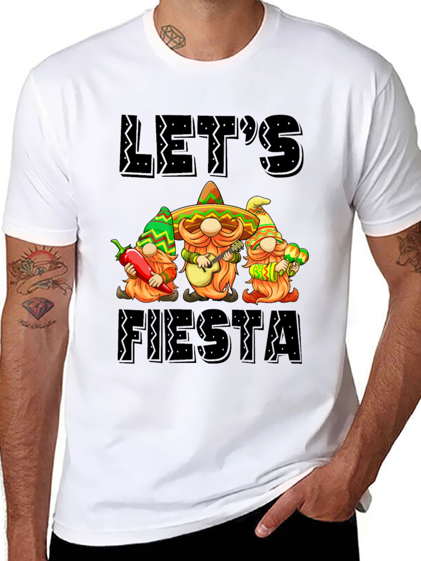 Let's Fiesta Gnome Graphic Tee - 8