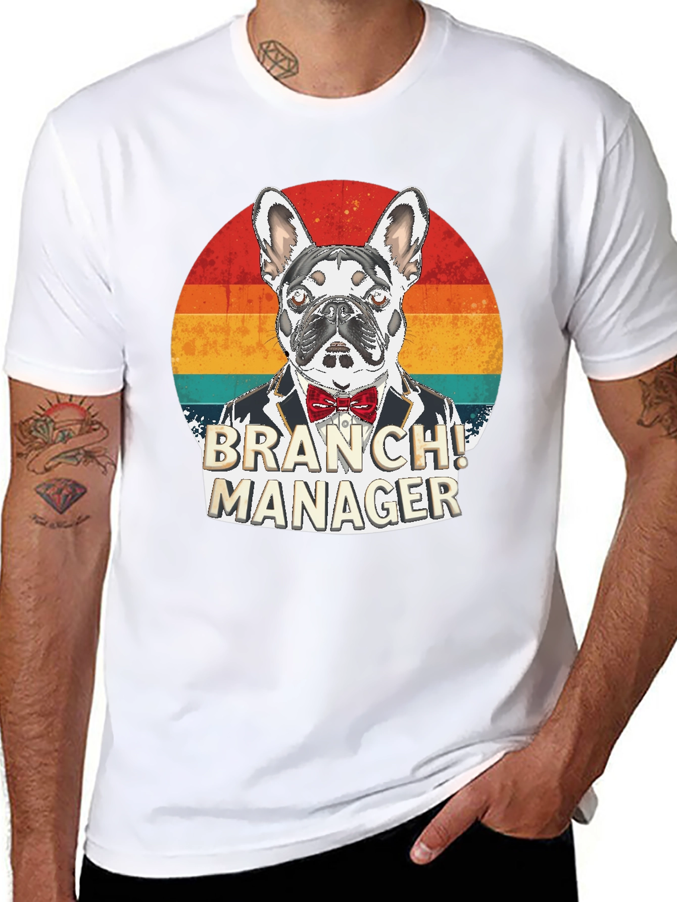 Black Branch Manager Bulldog T-Shirt view 8