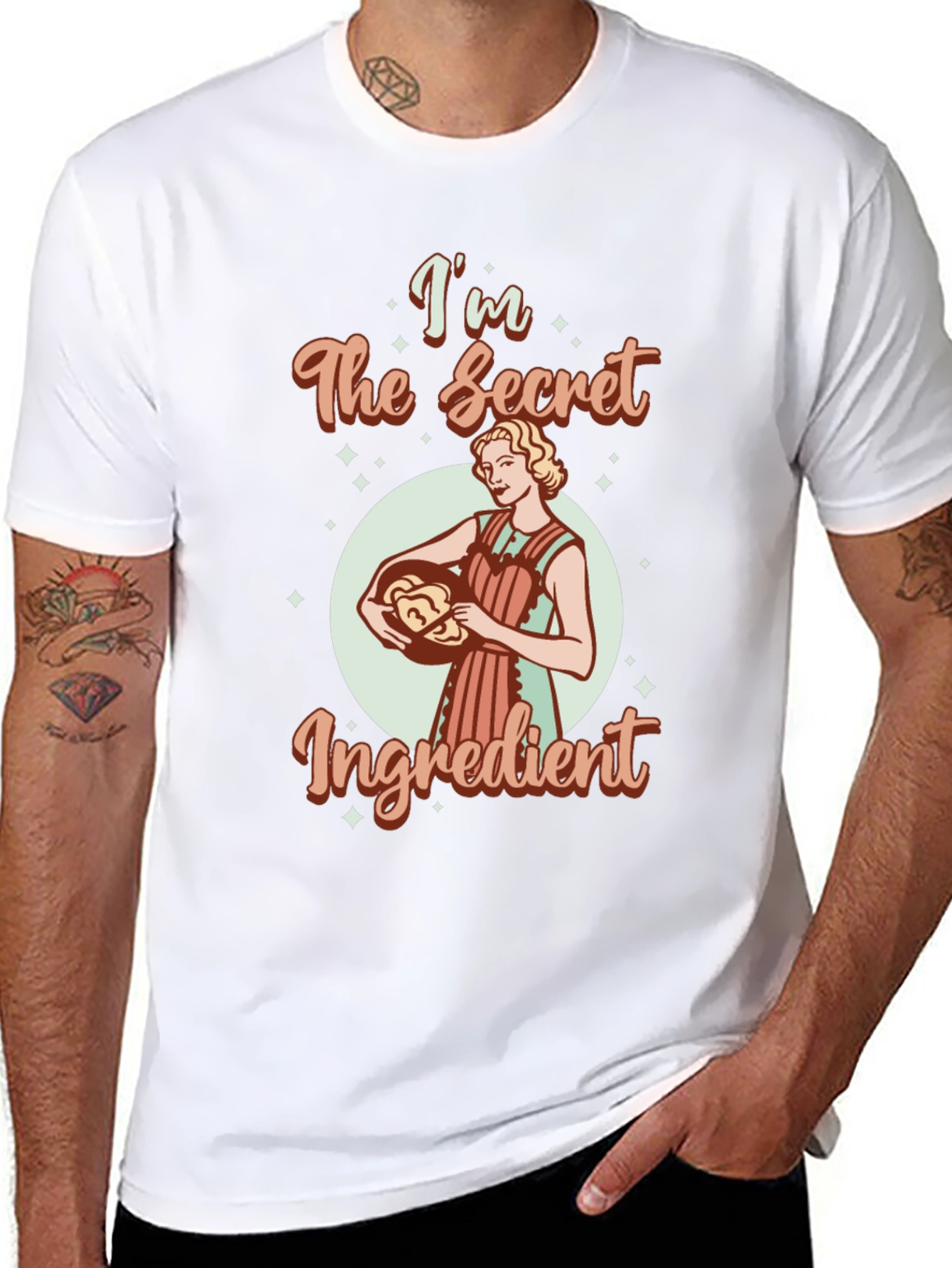 Black I'm The Secret Ingredient Graphic Tee view 8