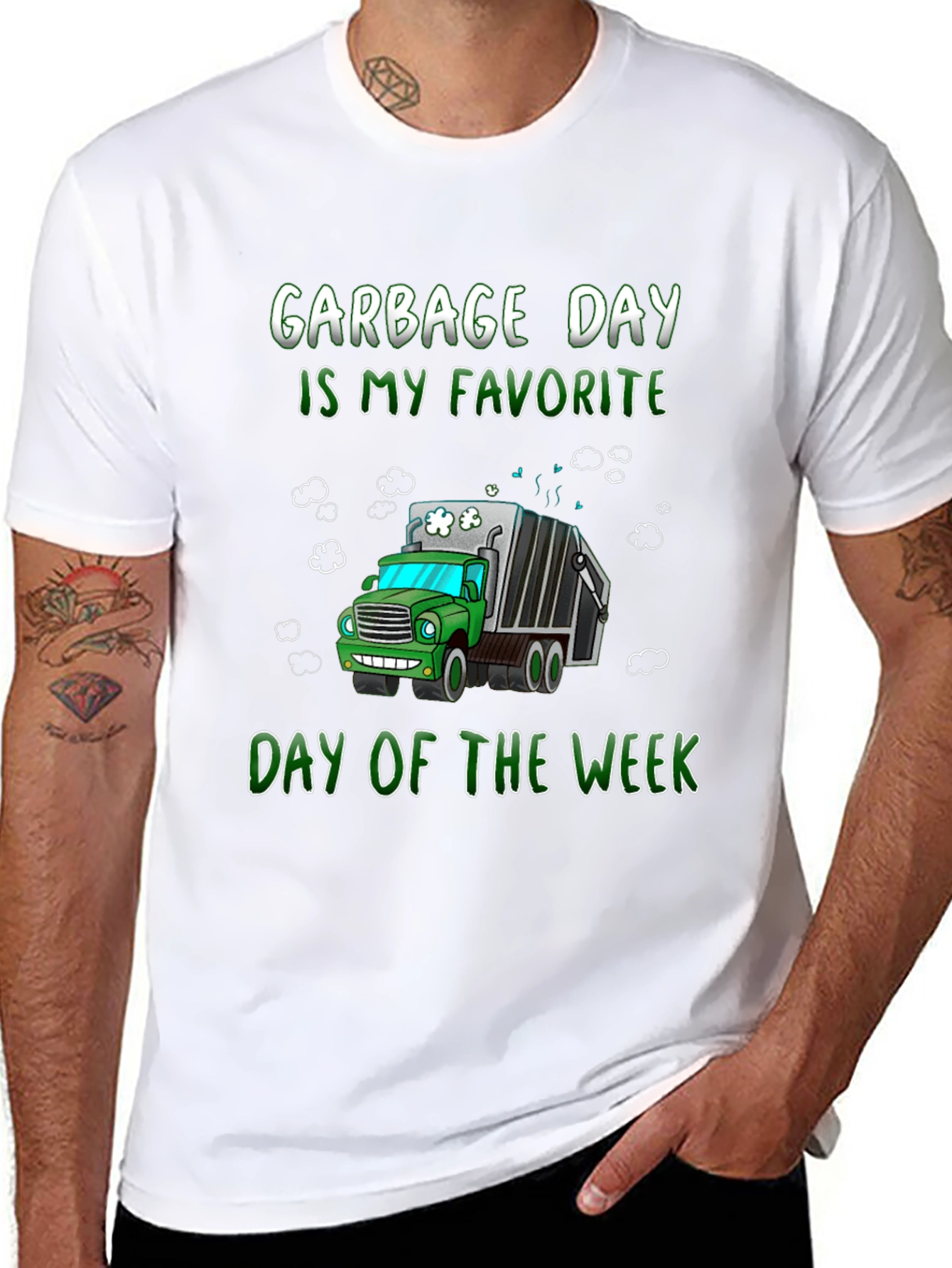 Black Garbage Day T-Shirt: Fun & Unique Graphic Tee view 8