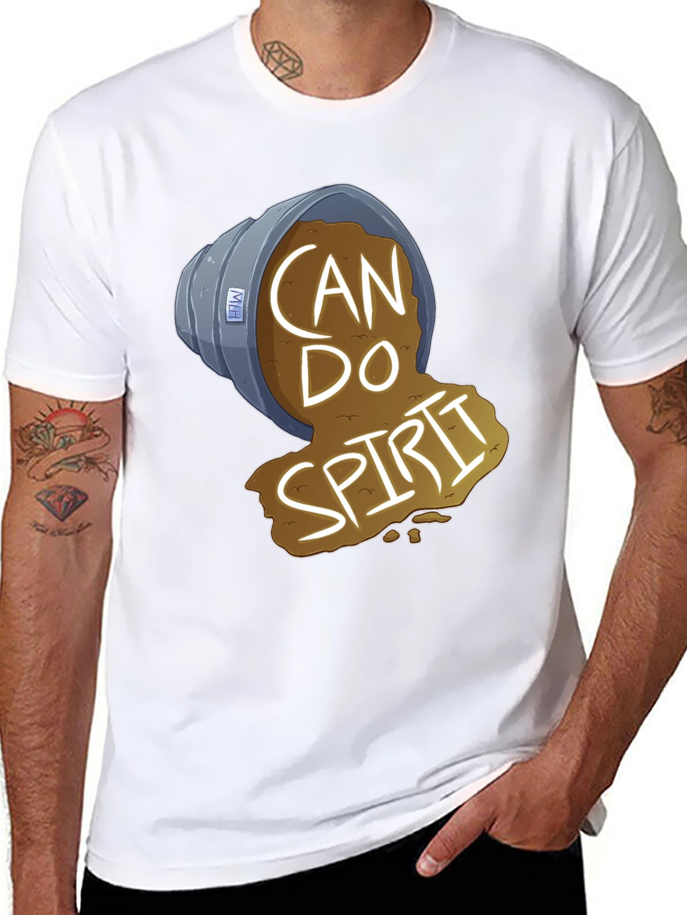 Black Can Do Spirit T-Shirt view 8