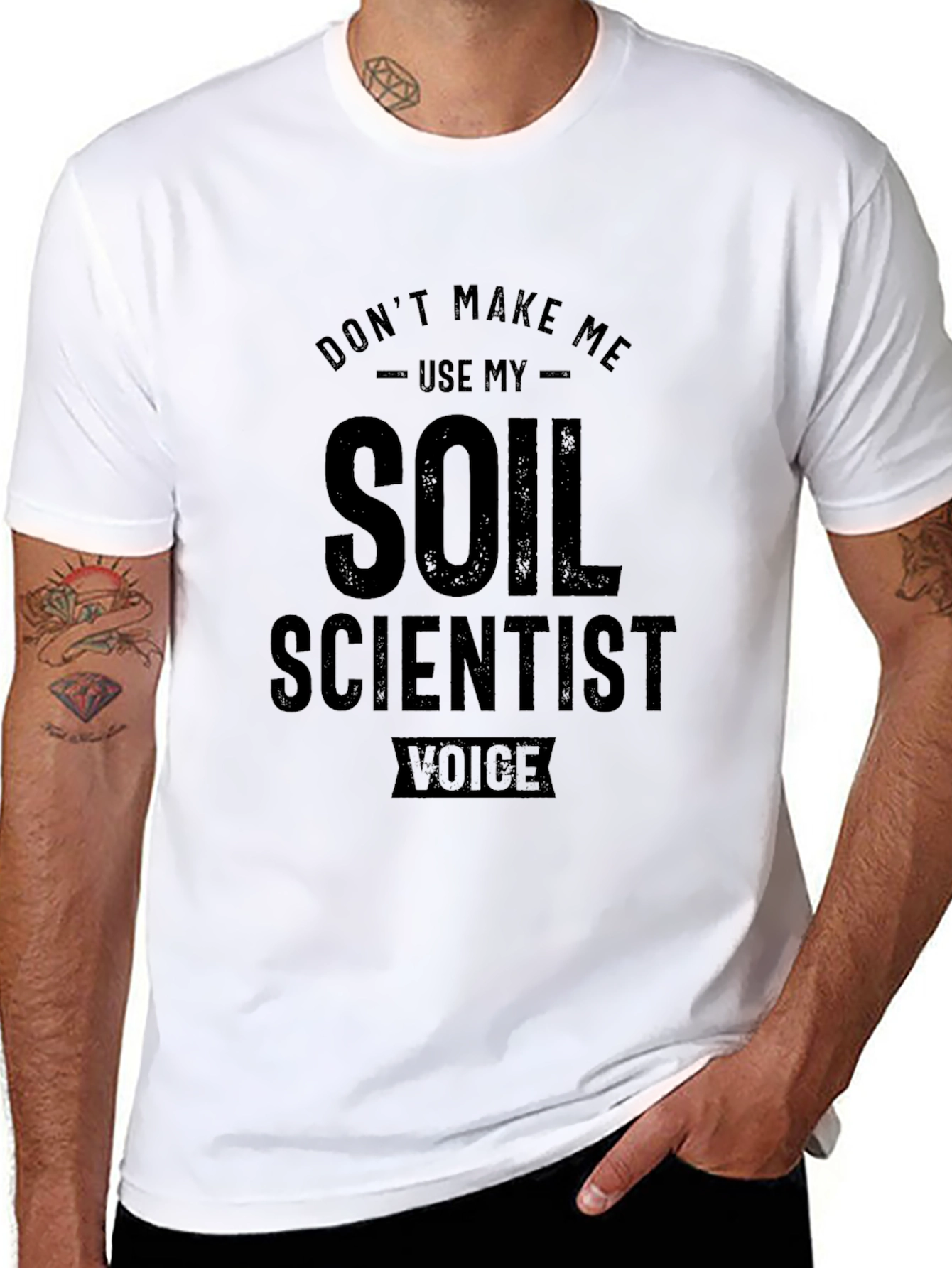 Black Soil Scientist Voice Graphic Tee view 8