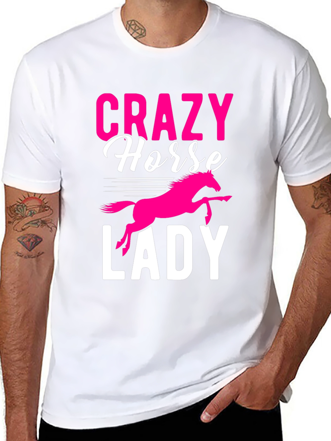 Crazy Horse Lady T-Shirt - Equestrian Apparel - 8