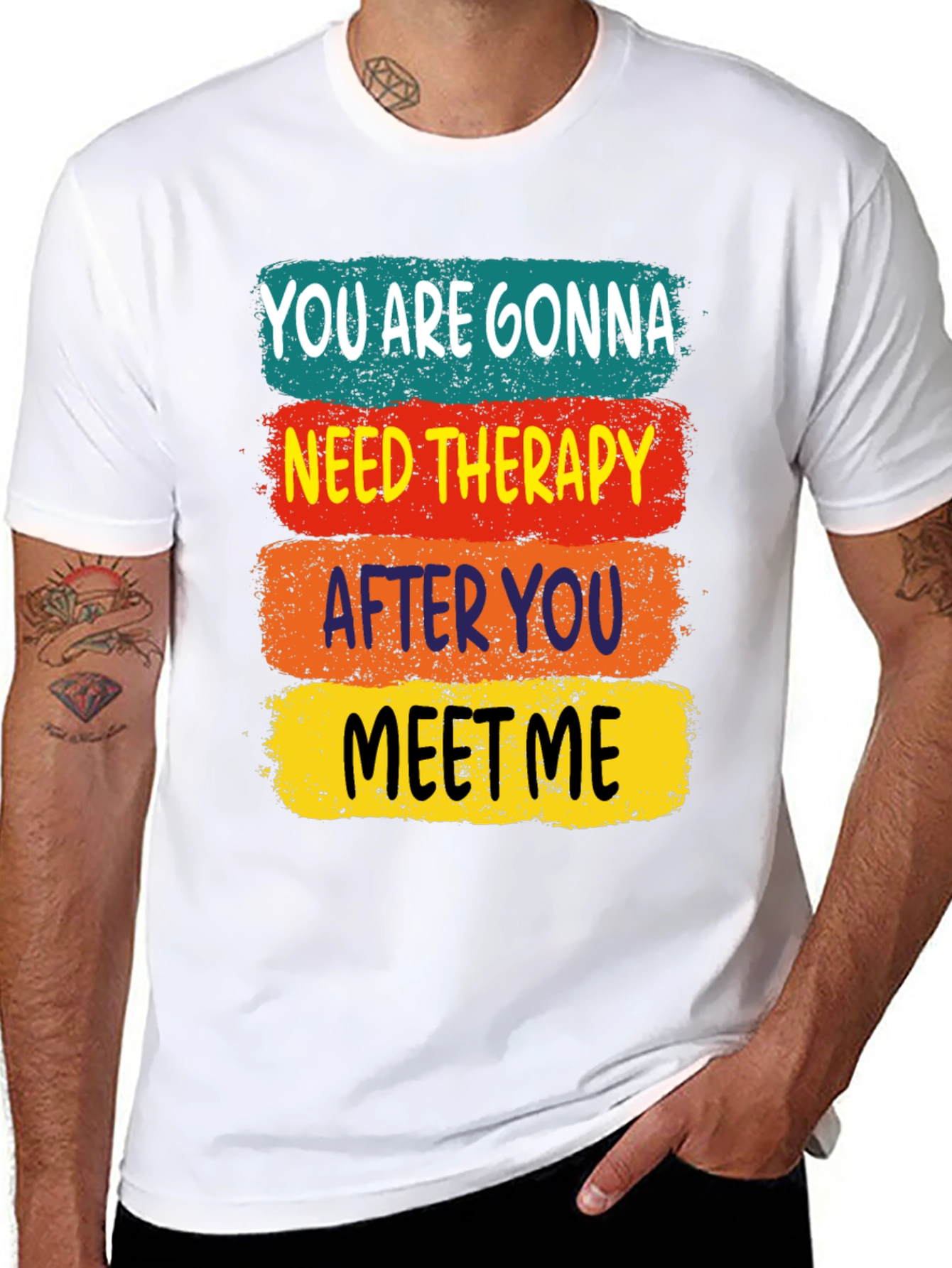 Black Need Therapy T-Shirt view 8